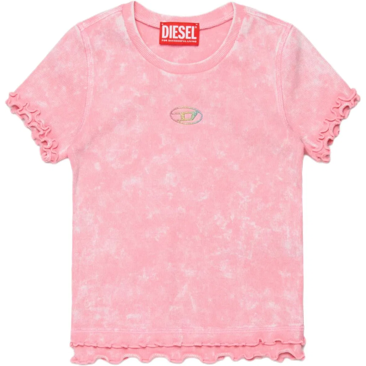 Детская футболка с круглым вырезом DIESEL, Pink