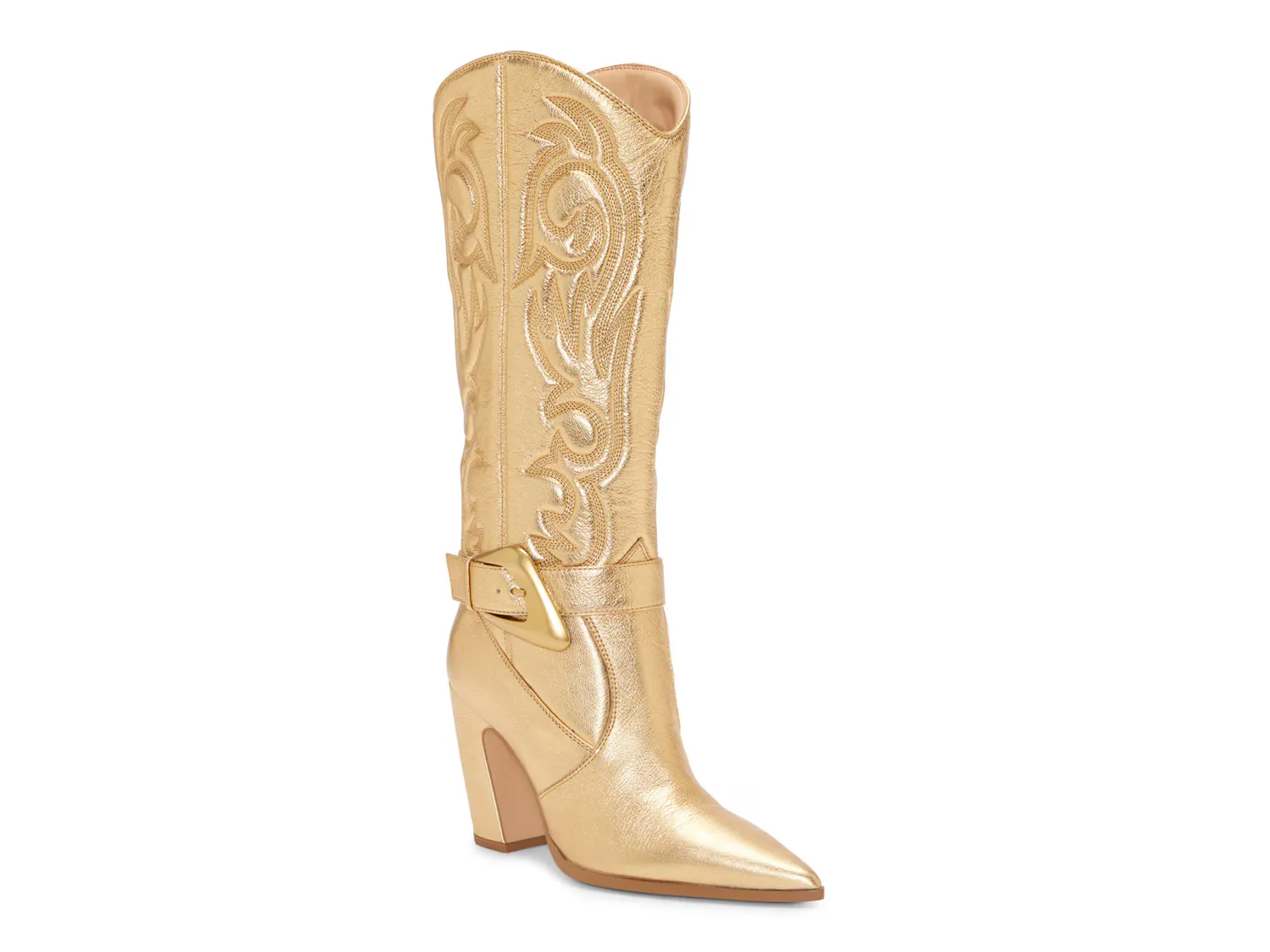 

Сапоги Biancaa Extra Wide Calf Cowboy Boot Vince Camuto, золотой