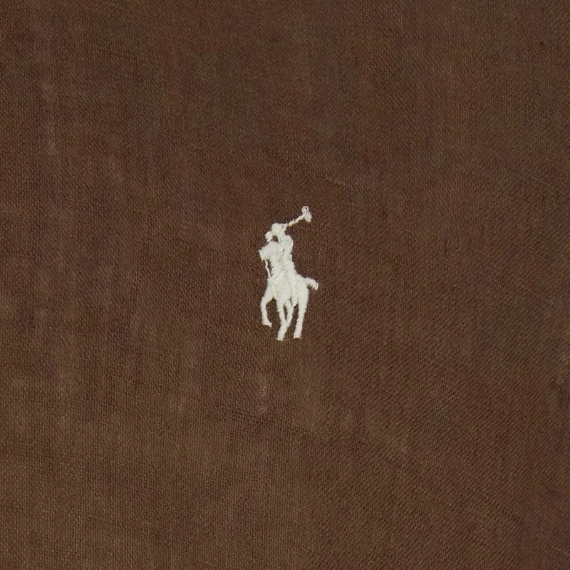 Рубашка повседневная Polo Ralph Lauren коричневая — фото 4