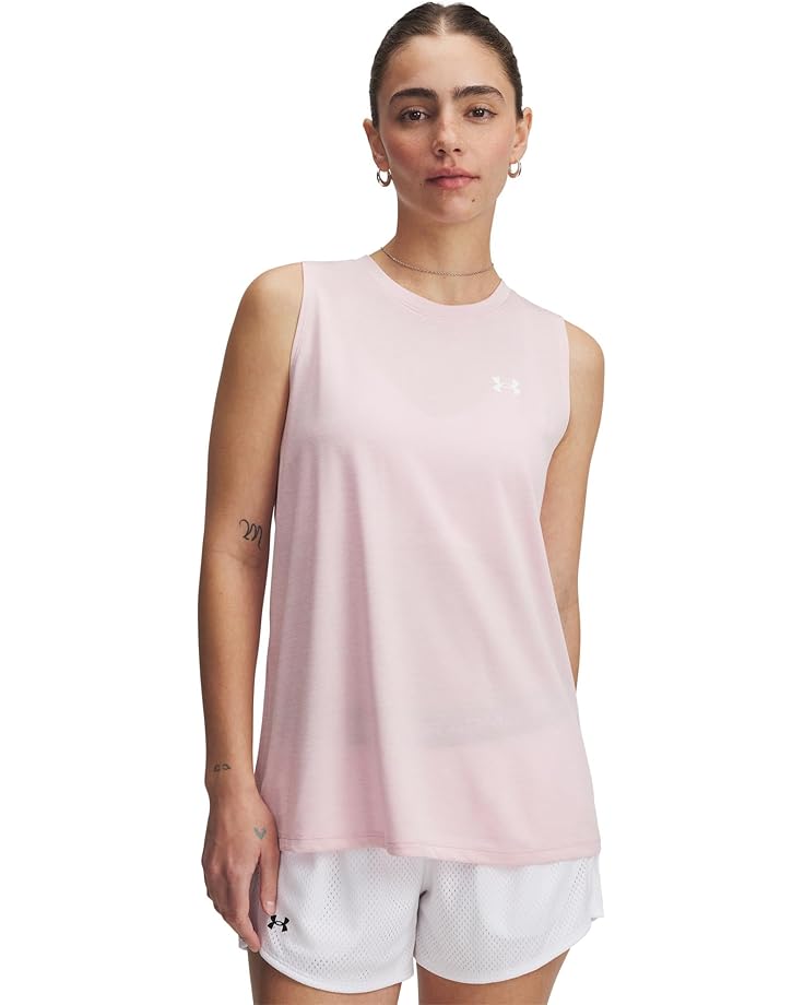 

Женский топ Under Armour Tech Tank Twist, Prime Pink/White
