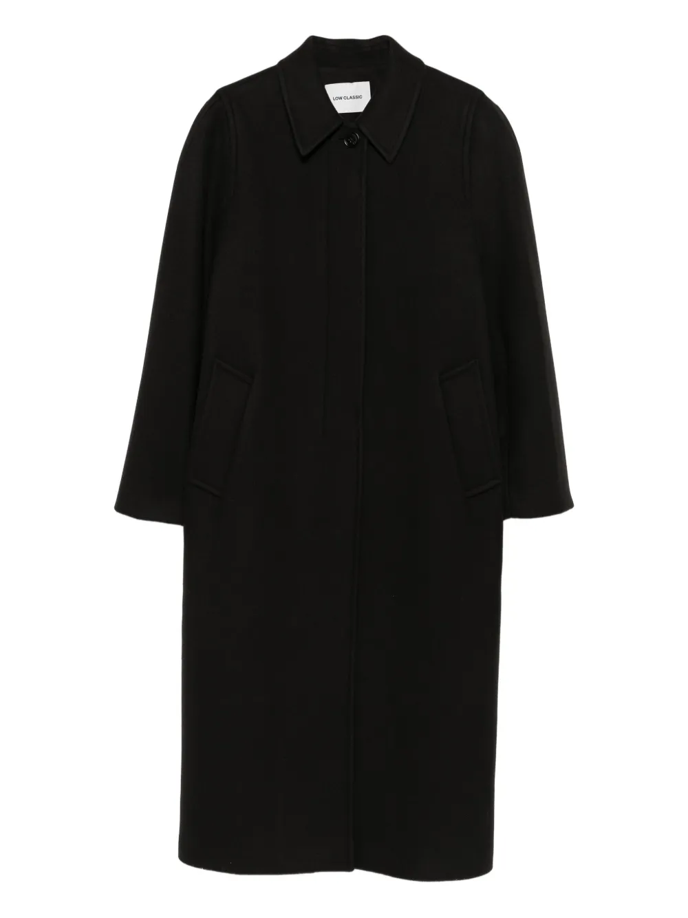 

Однобортное пальто Low Classic, черный