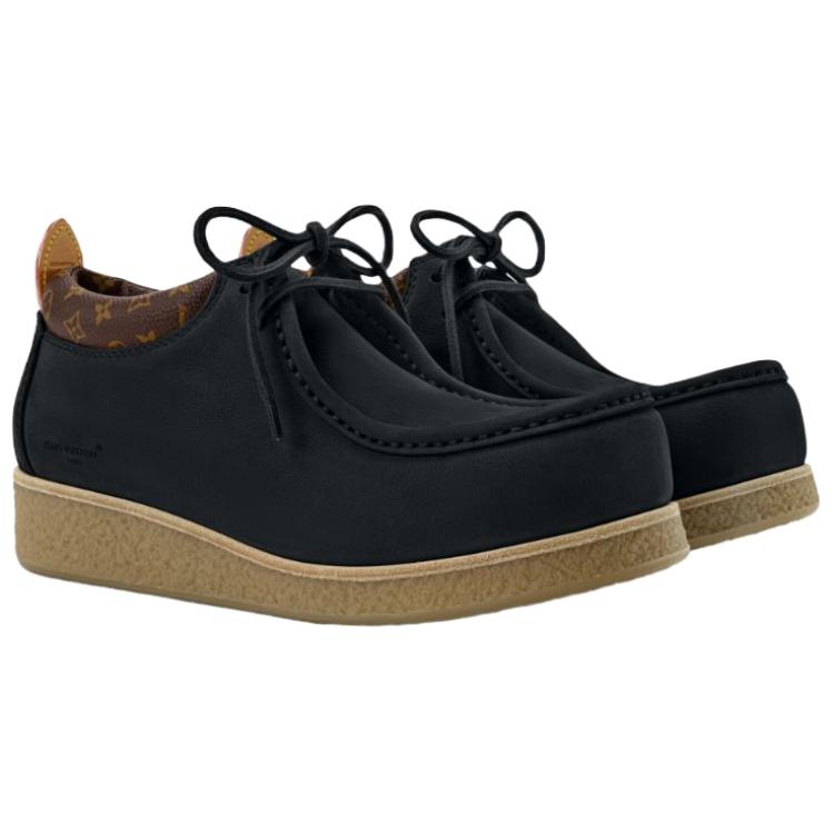 LOUIS VUITTON Кроссовки Casual Bubble Gum из кожи мужские черные — фото 4