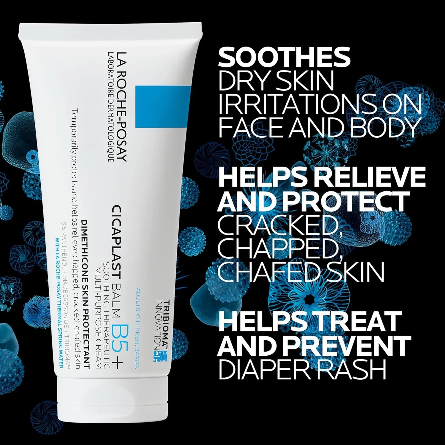 La Roche-Posay Cicaplast Balm B5, лечебная мазь и успокаивающий многофункциональный терапевтический крем для сухой и раздраженной кожи, бальзам для тела и рук, безопасен для детей, без отдушек. 100 мл (2 шт.) — фото 4