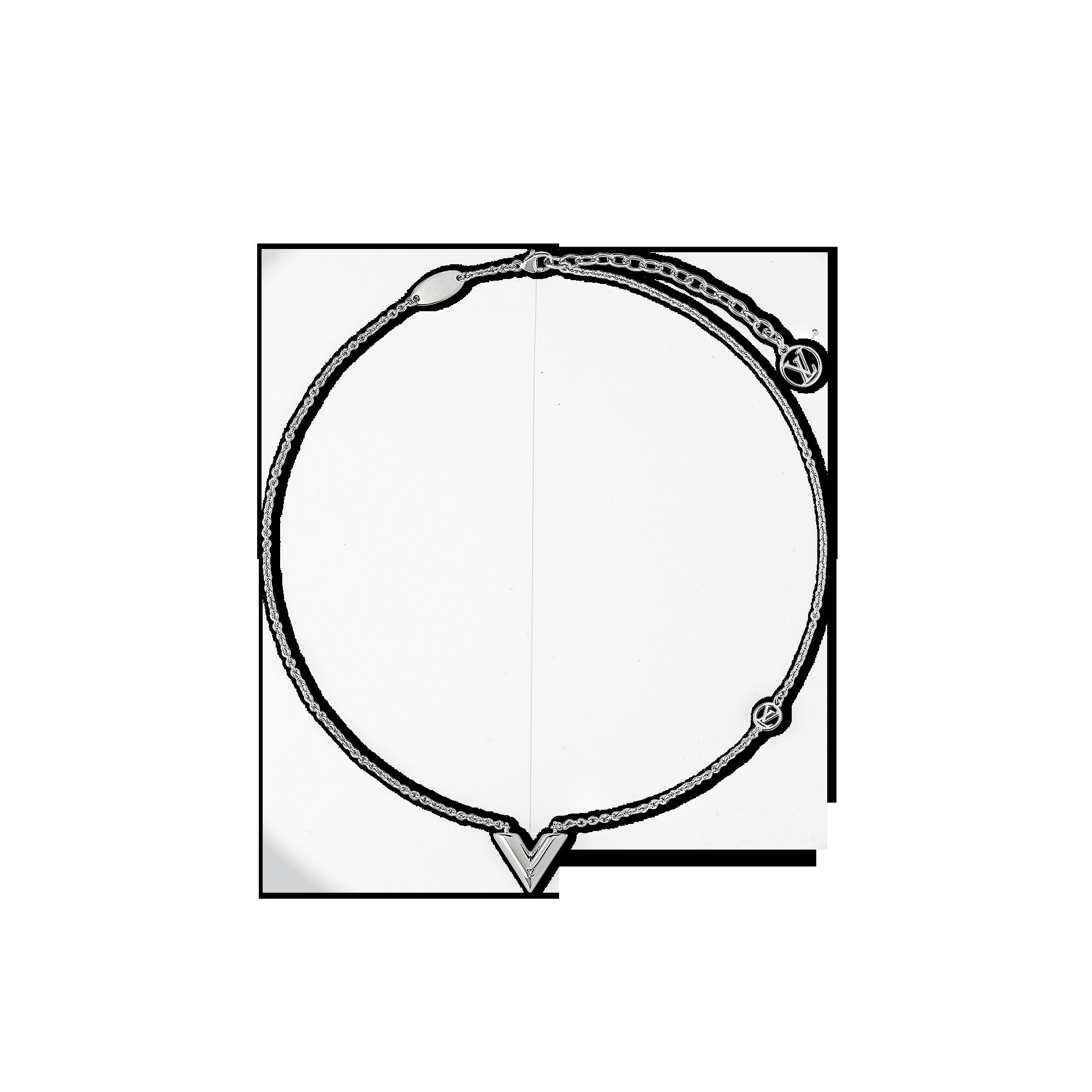 

Ожерелье Essential V Supple Louis Vuitton, серебряный