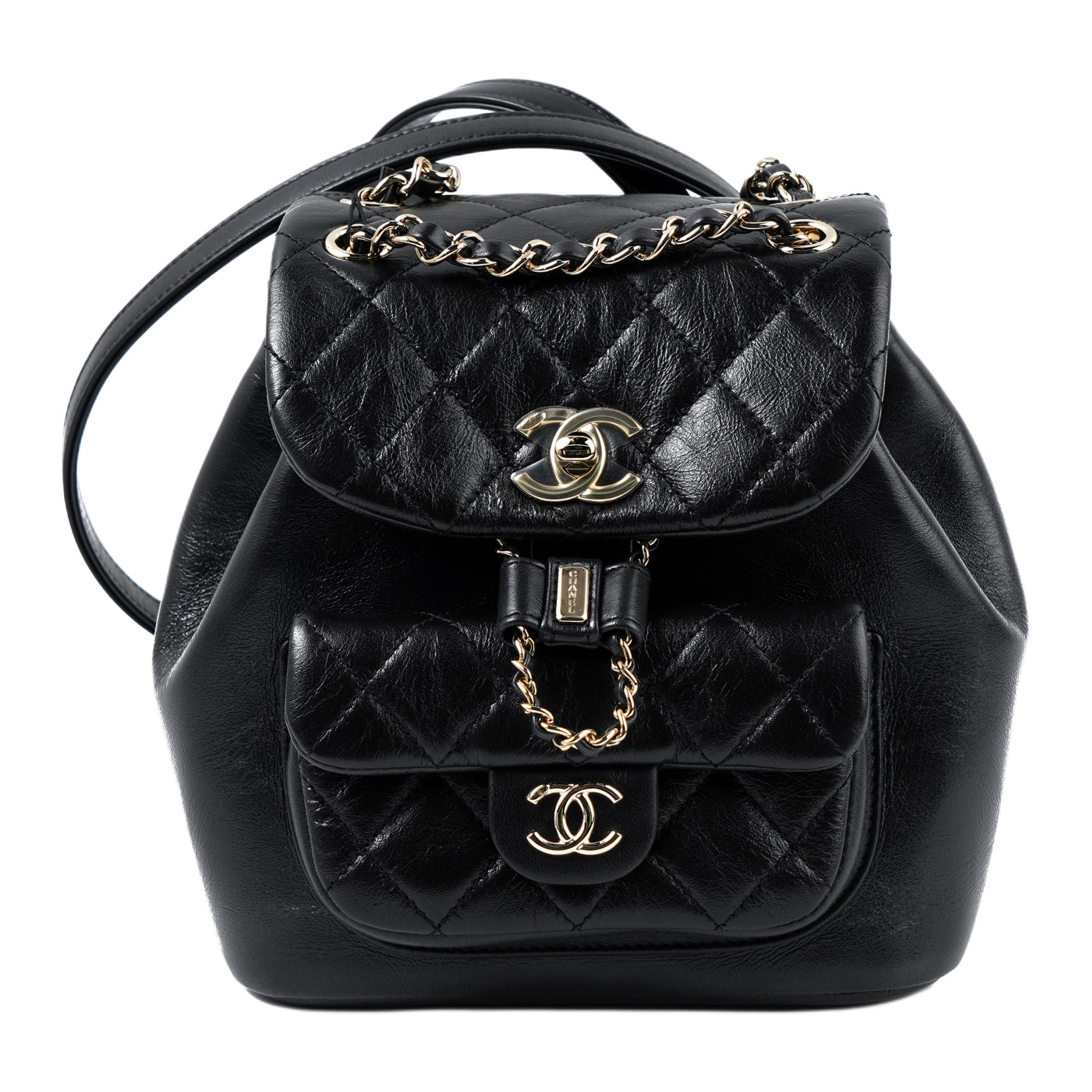 

Кожаная сумка-рюкзак Chanel для женщин черный цвет
