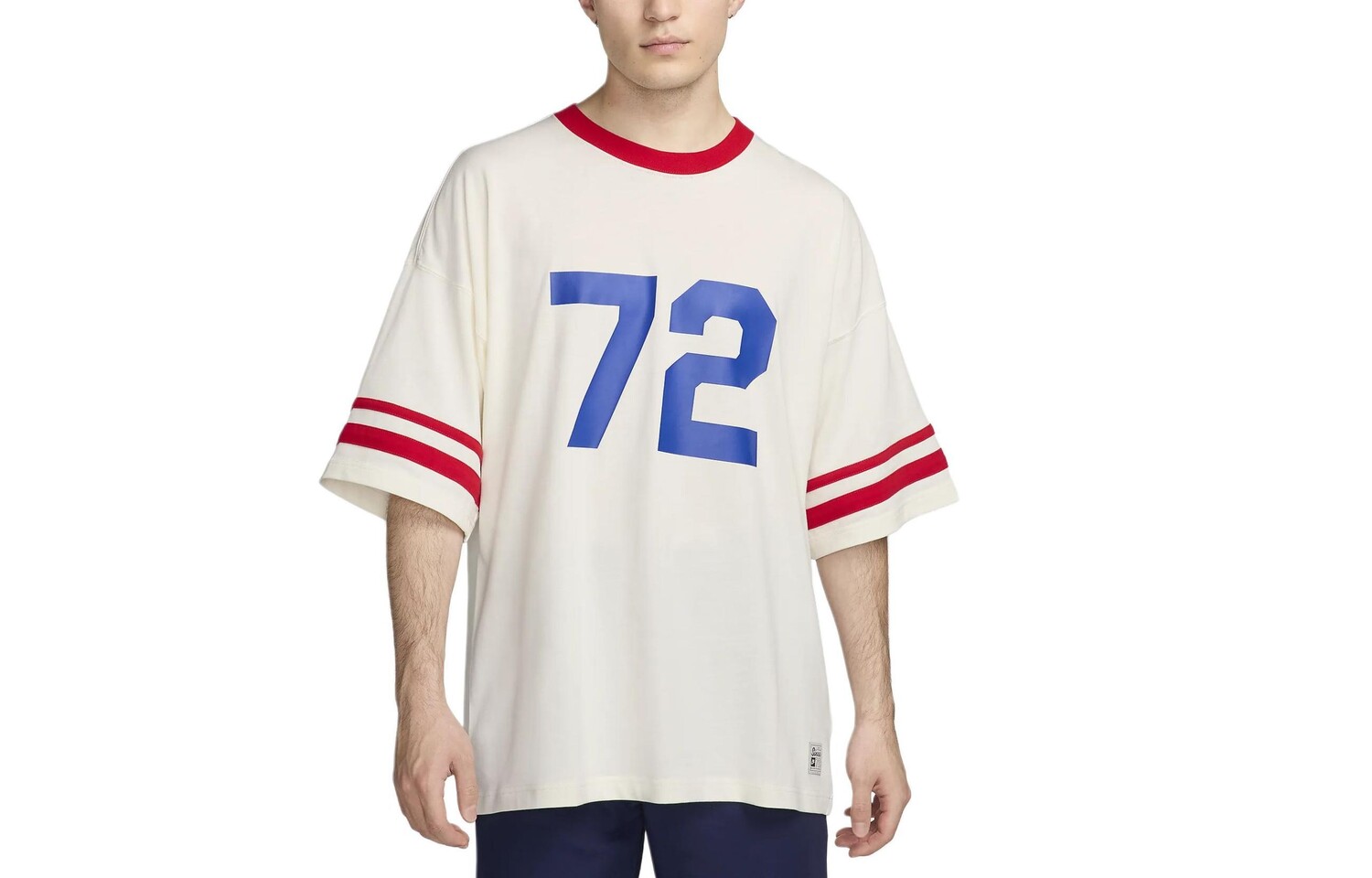 

Футболка мужская Sail Color/College Red/Sail Color Nike, красный