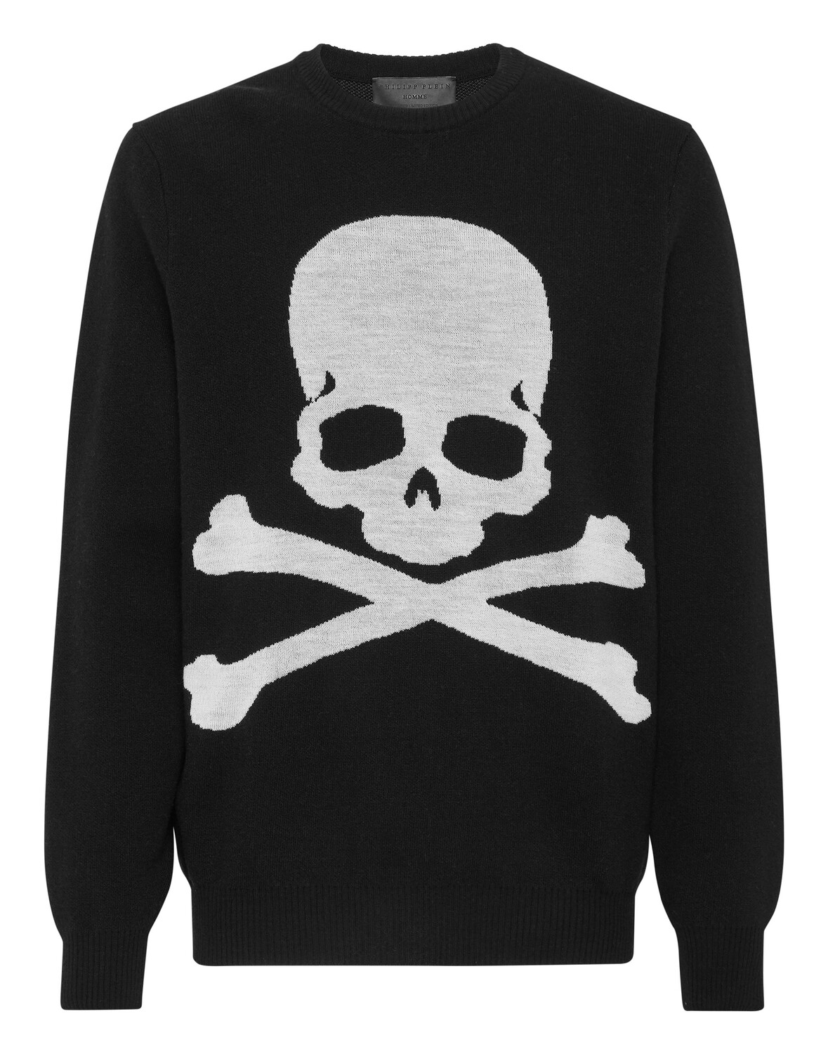 

Пуловер с круглым вырезом LS Philipp Plein, черный