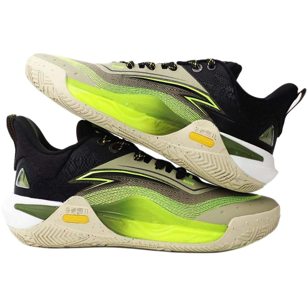 Antakids Детские баскетбольные кроссовки Kai 1 Speed Shock Absorbers Low Top цвета toffee yellow/basic black/sparrow tea brown — фото 3