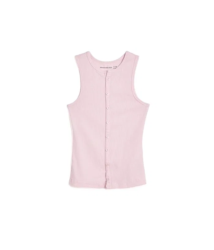 Топ с имитацией пуговиц из рибаны, ANF Anthracite abercrombie kids