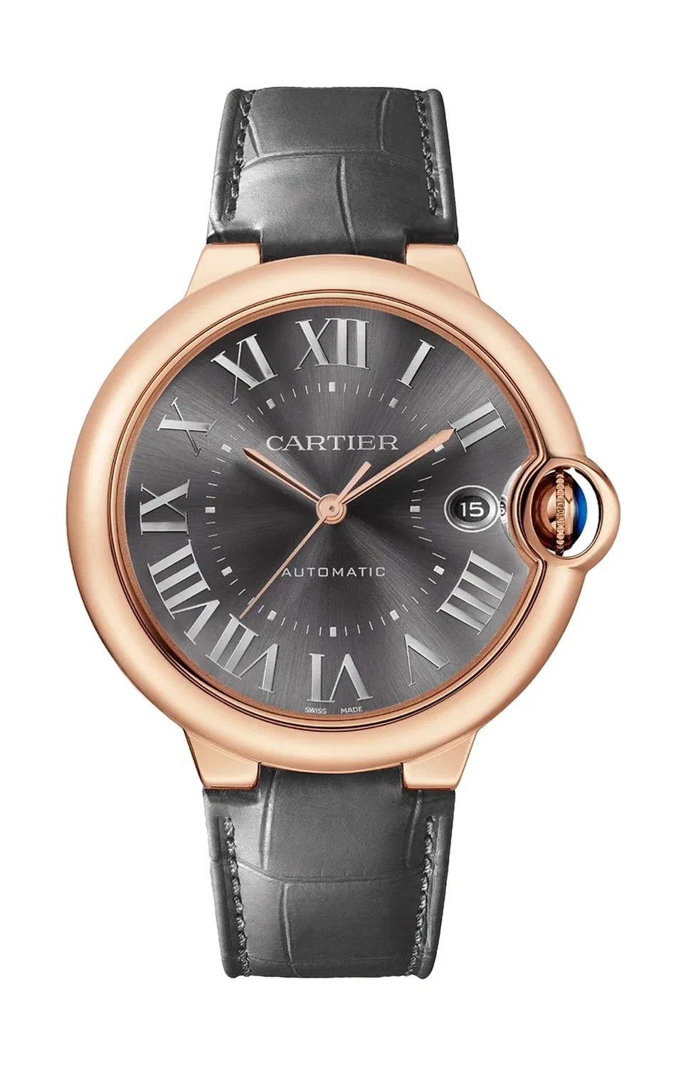 Ballon Bleu de CARTIER 40 мм, автоматические, розовое золото - WGBB0050, золотой