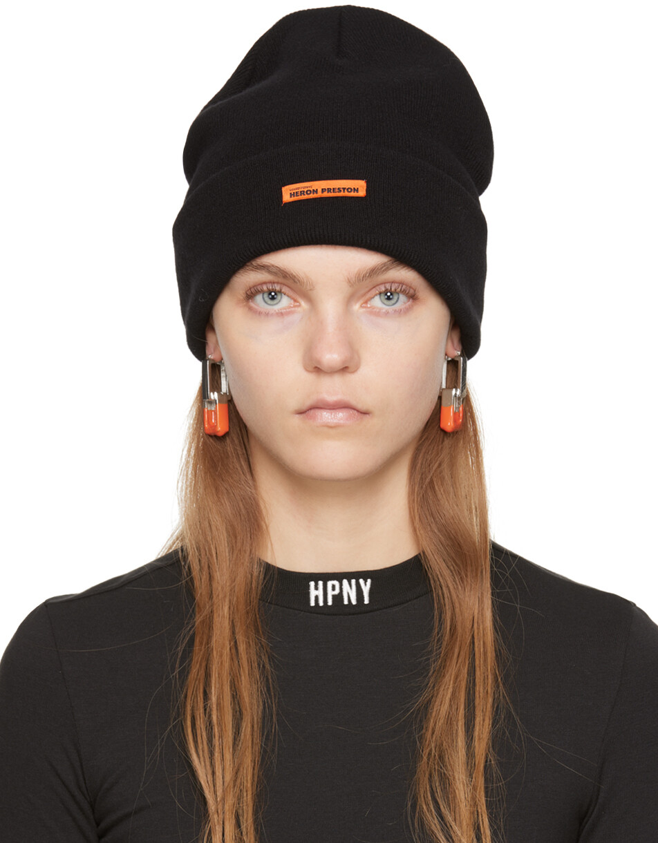 

Черная классическая шапка Heron Preston