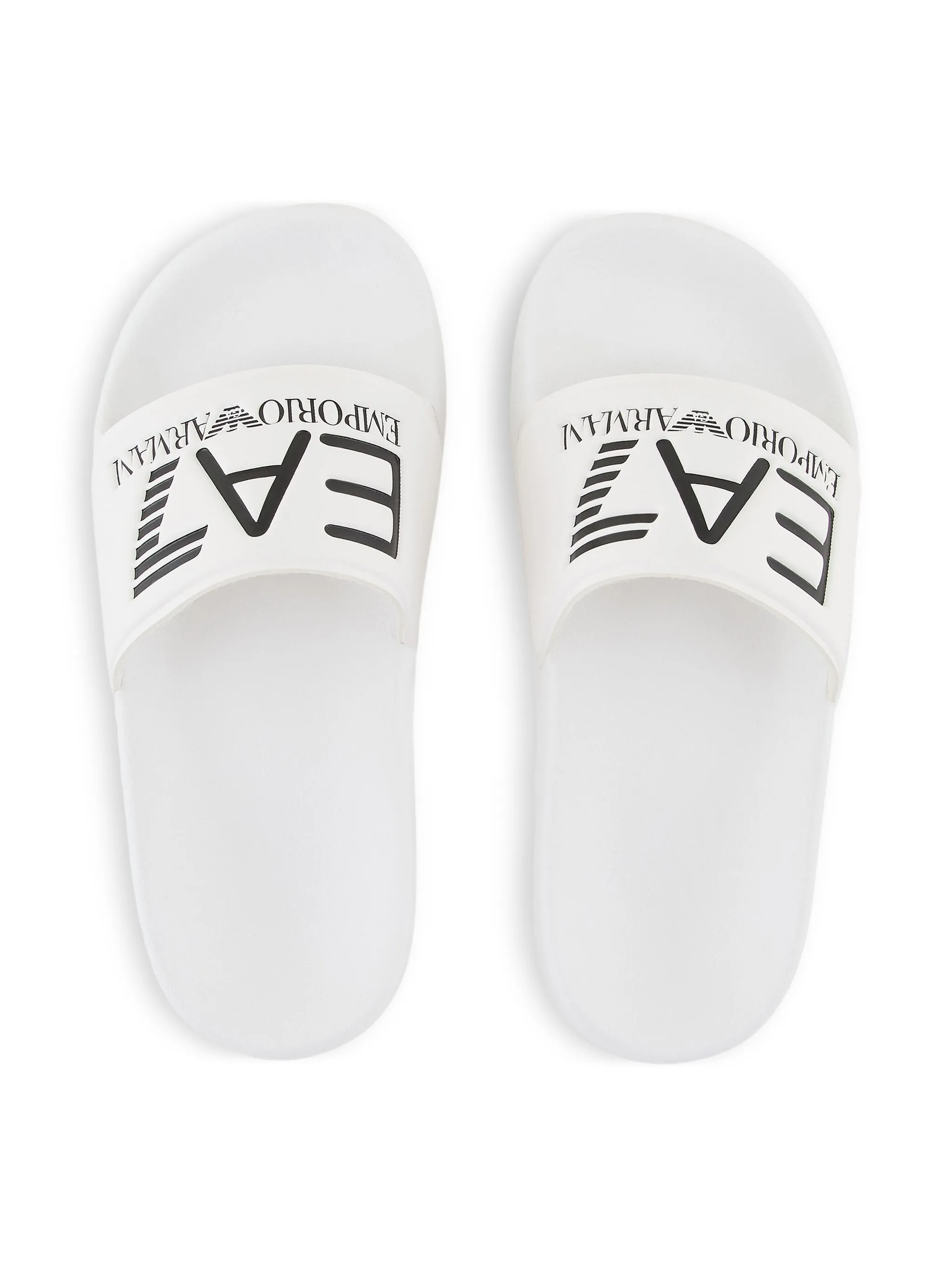 Слиперы с логотипом Emporio Armani Kids, белый — фото 2