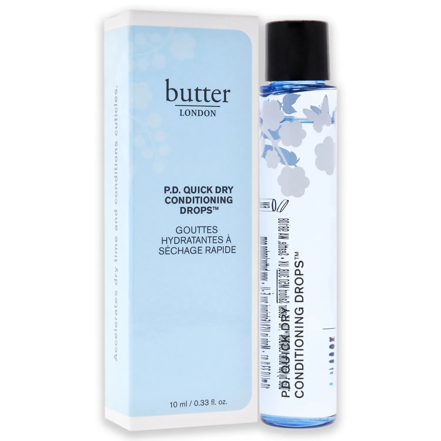 Быстросохнущие кондиционирующие капли для ногтей PD Quick Dry Conditioning Drops от Butter London для женщин - 0,33 унции (0,33 унции) для ухода за ногтями, Clear — фото 3