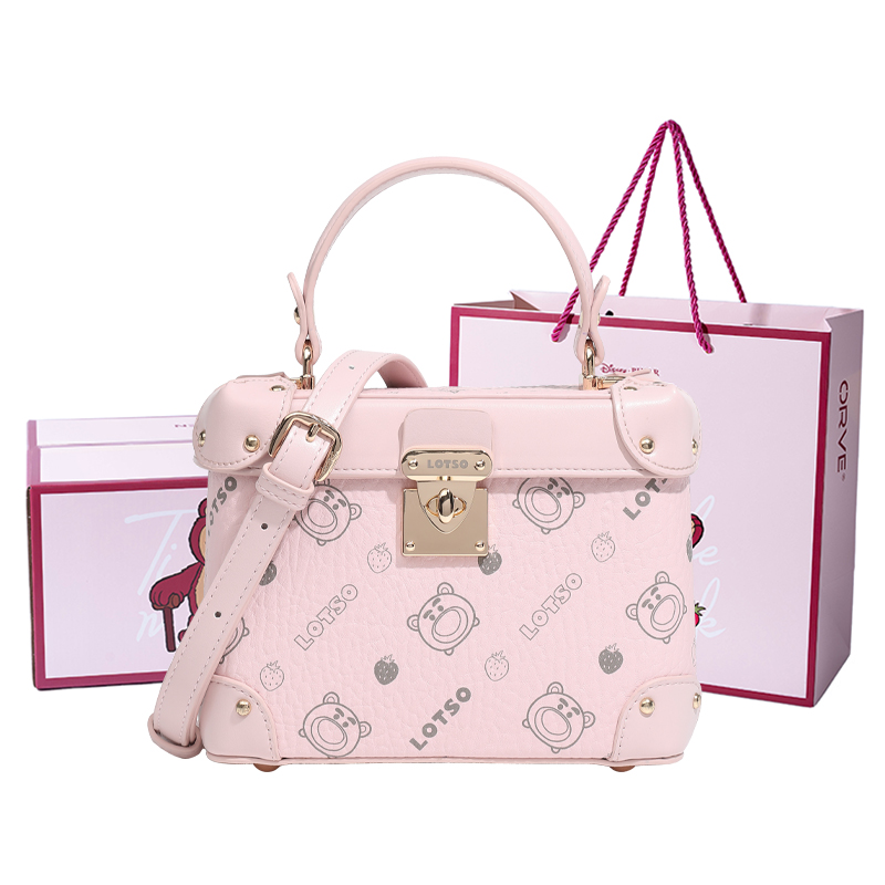 

Disney Сумка через плечо из ПВХ серии "Клубничный мишка", Pink[Lotso Box+Shopping Bag]