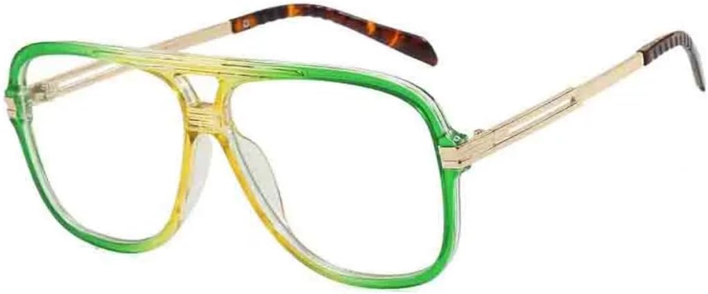 

Солнцезащитные очки с защитой UV400 | Двойная перемычка, цветные линзы | для женщин и мужчин, для занятий спортом на открытом воздухе и вождения DSVIGF, Green Green Clear