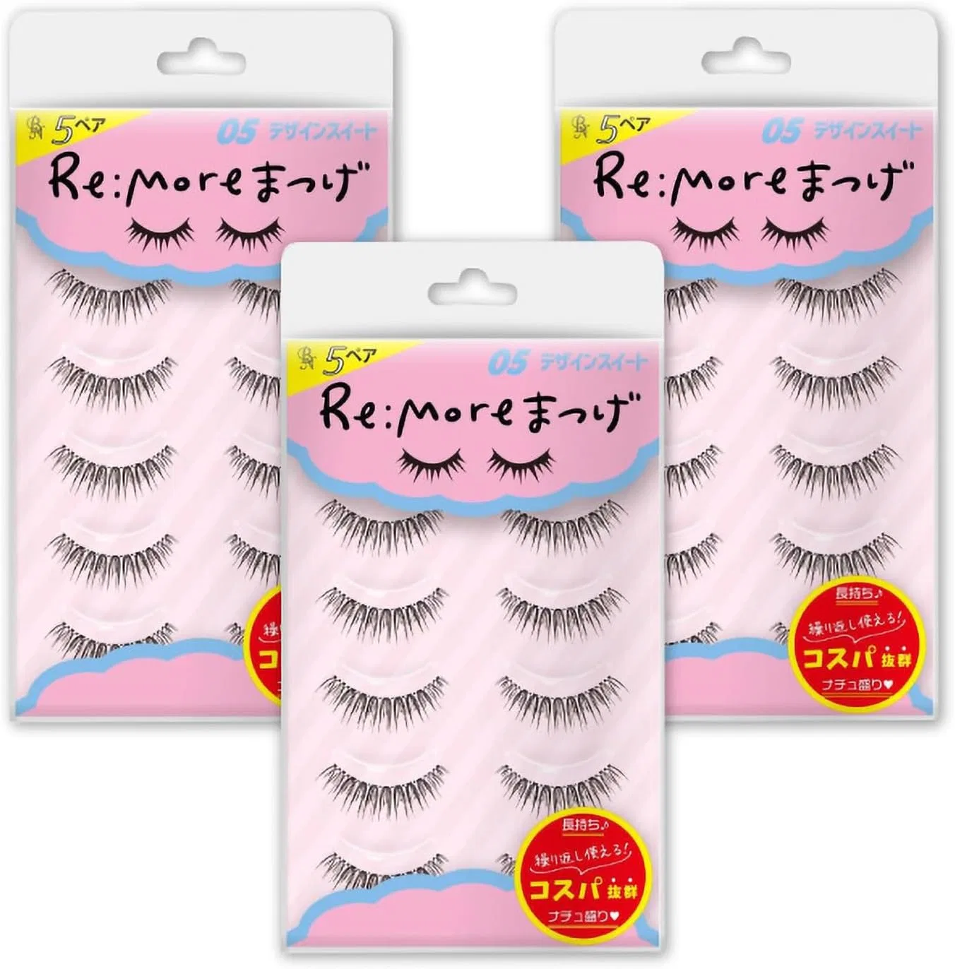 Ресницы накладные BN More Eyelashes 5 пар, дизайн Sweet
