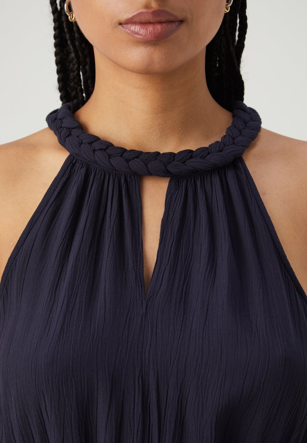 

Дневное платье Vimesa Braided Short Dress VILA, темно-синий
