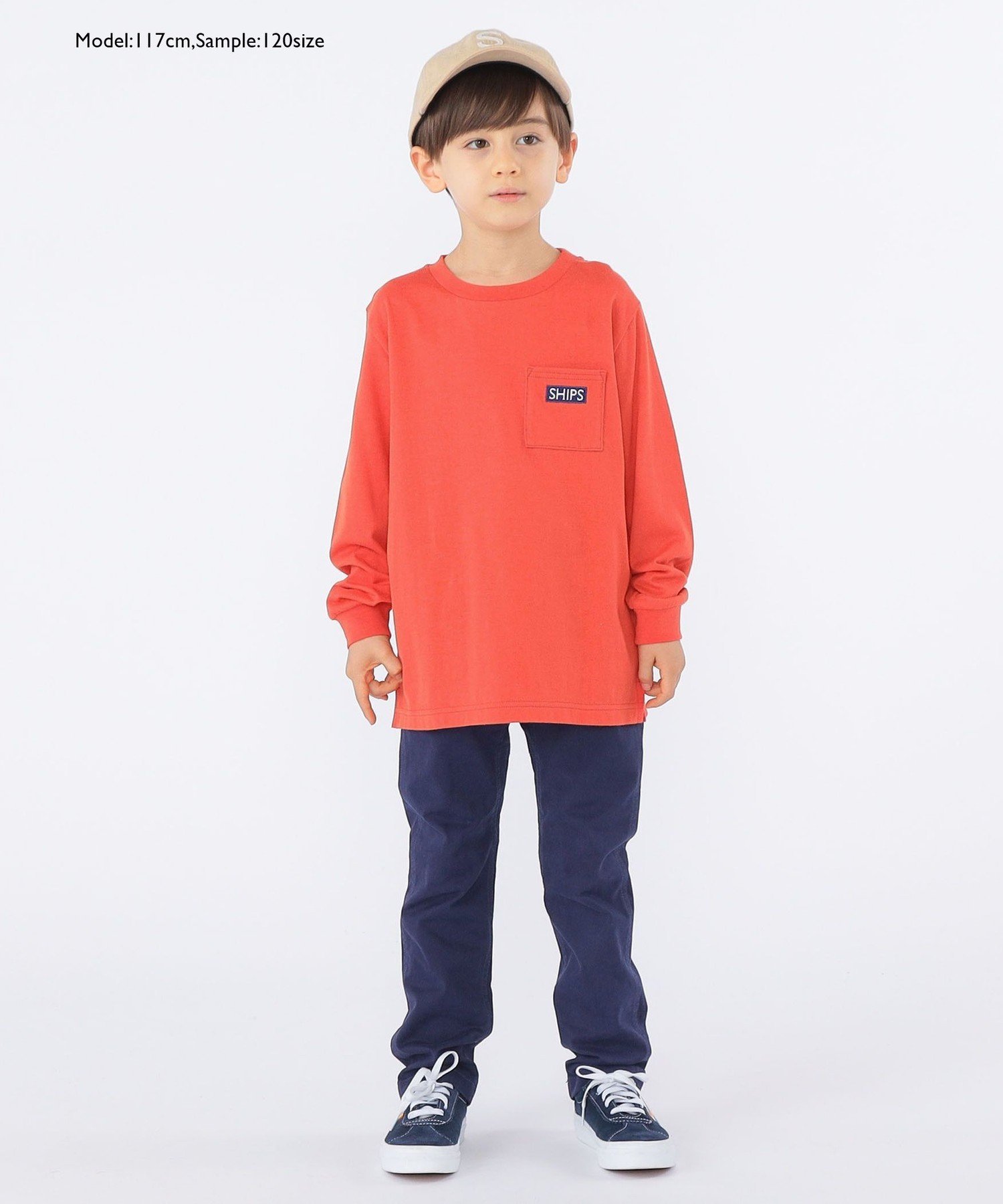 Gramicci: 100-160 см / Узкие эластичные брюки SHIPS KIDS, Navy — фото 2