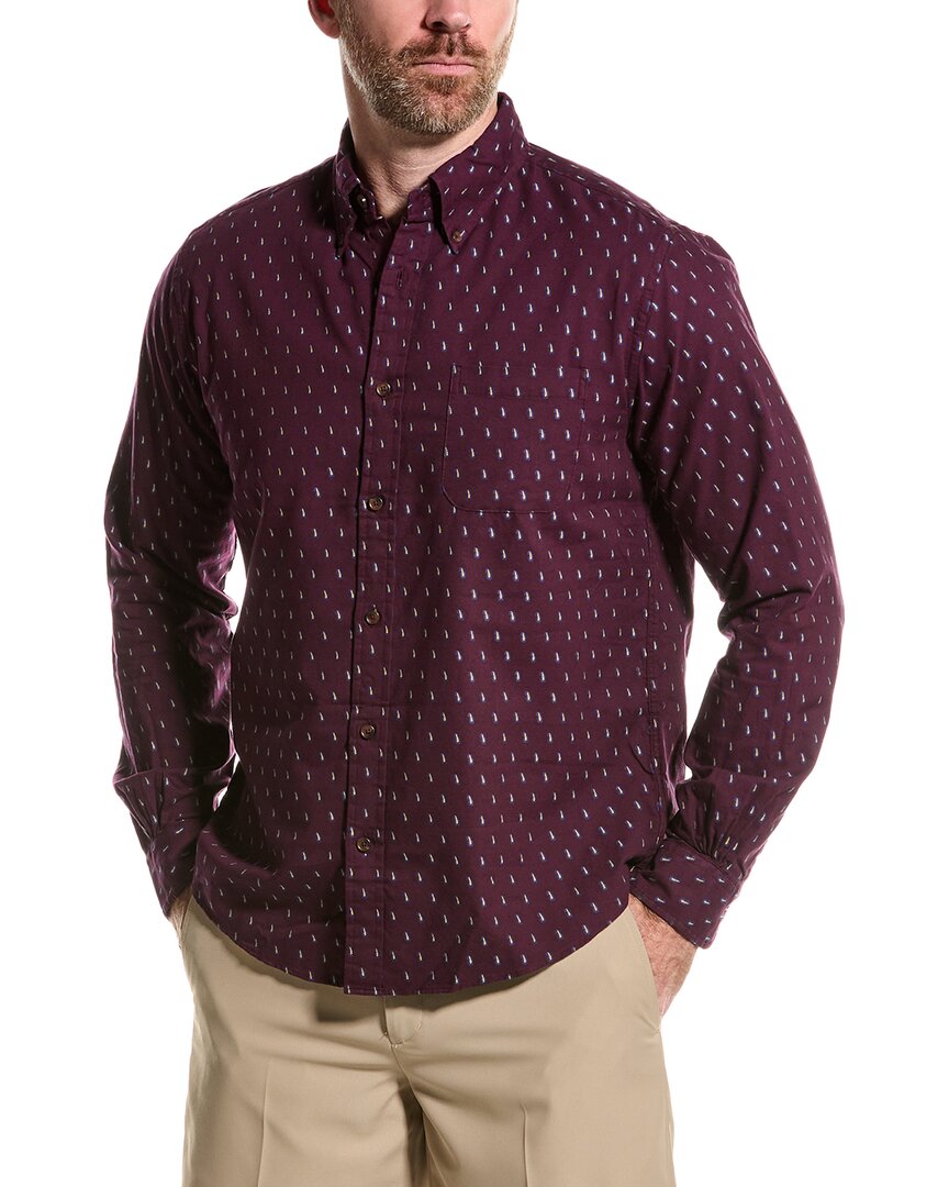 

Рубашка с застежкой-молнией Brooks Brothers, фиолетовый