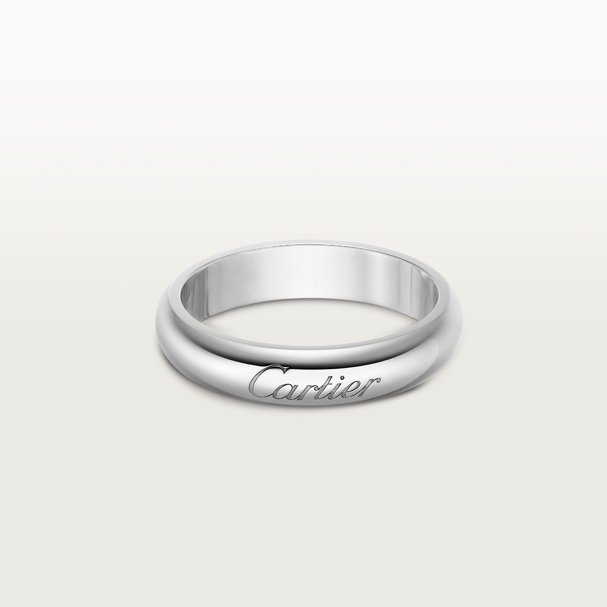 

Обручальное кольцо Cartier Alliance C de Cartier, ширина 4 мм, платина