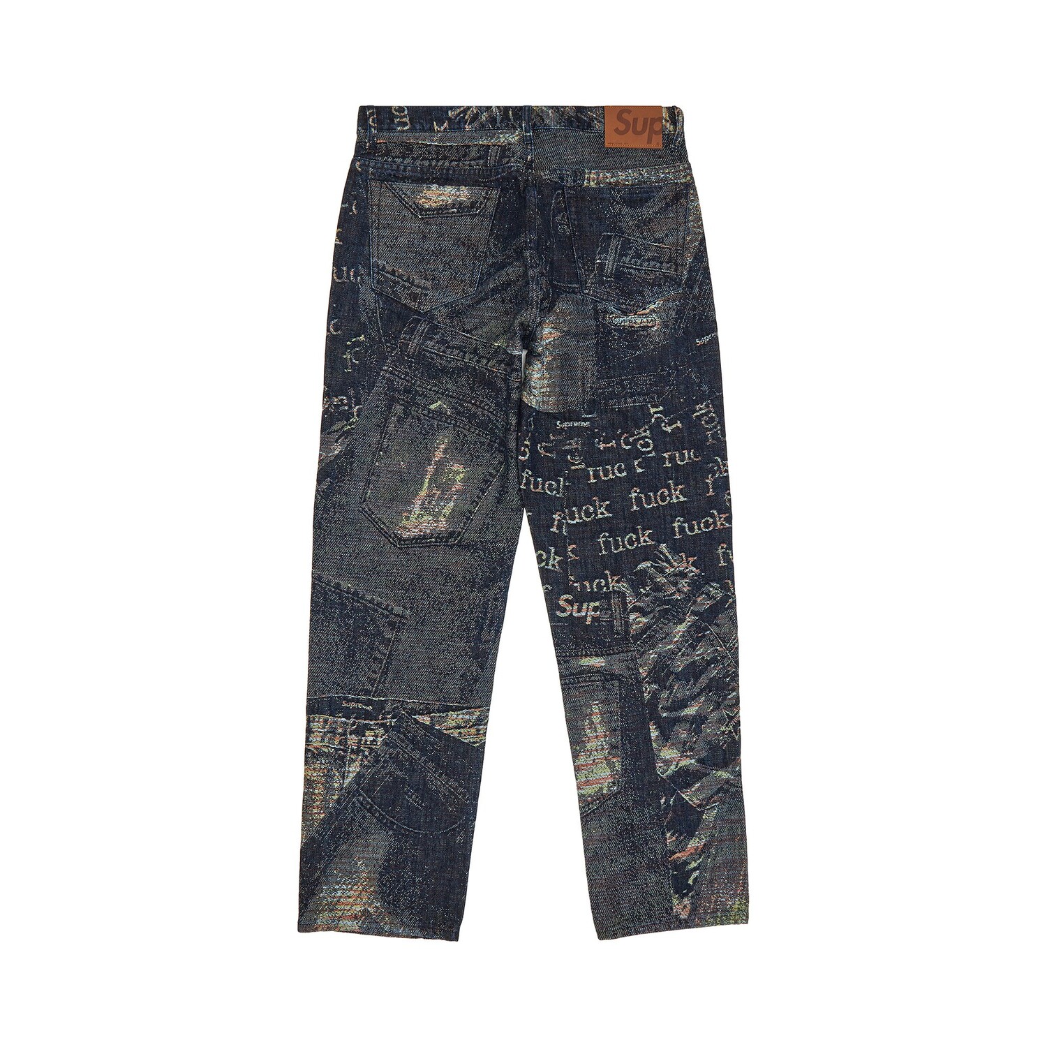 Джинсы Supreme Archive Denim жаккардовые стандартного цвета, цвет Синий — фото 2