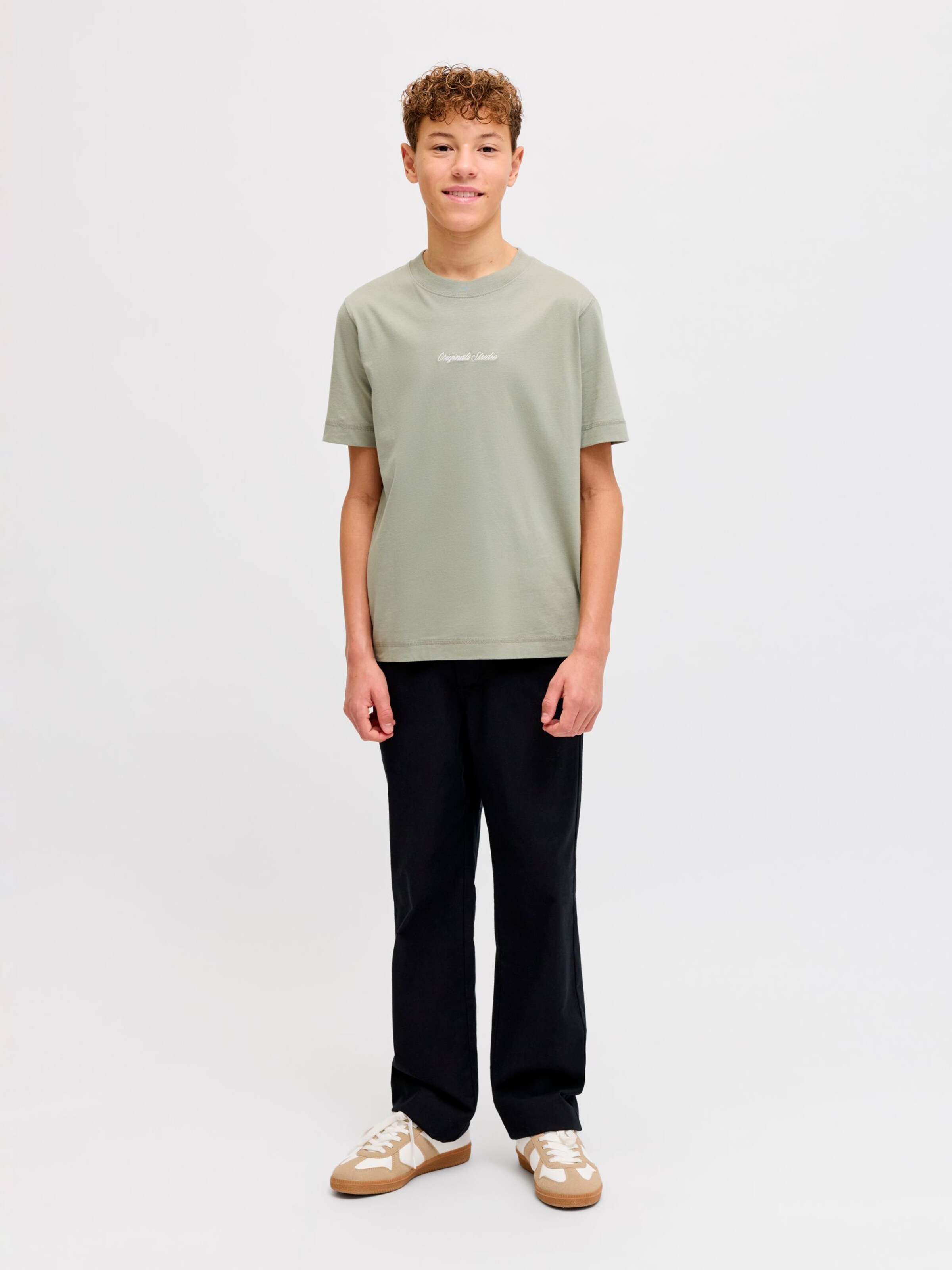 Jack & Jones Junior Футболка в зеленом цвете — фото 4