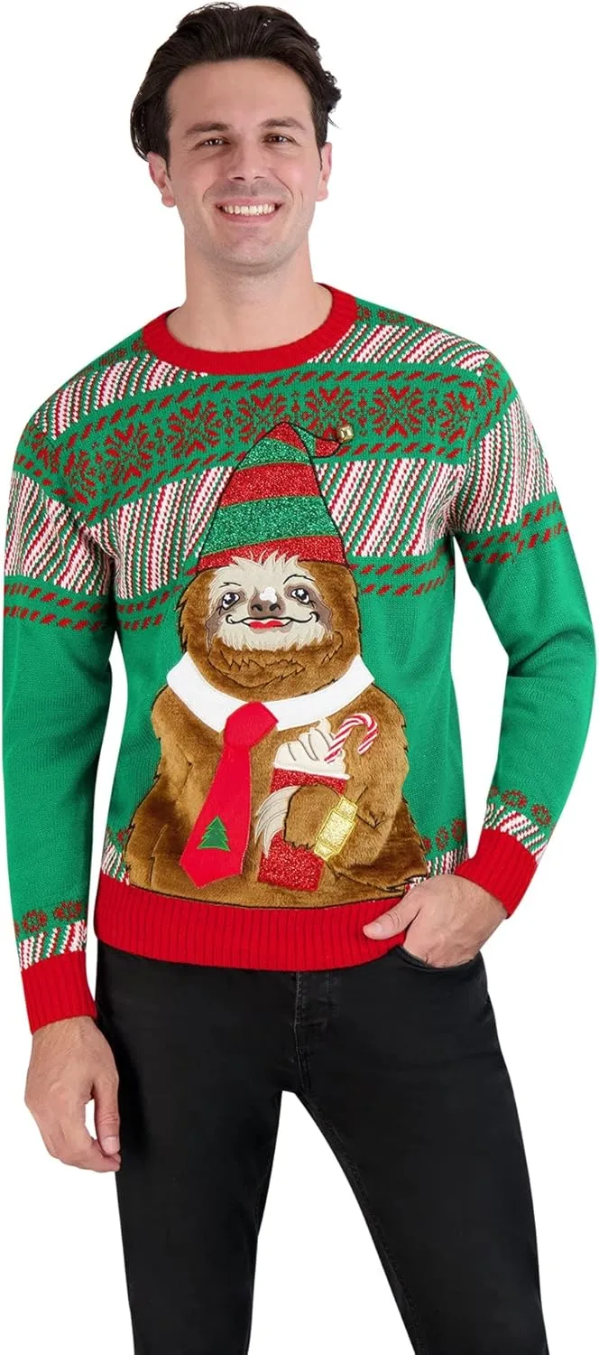 

Мужской свитер Holiday Hype с традиционным новогодним принтом