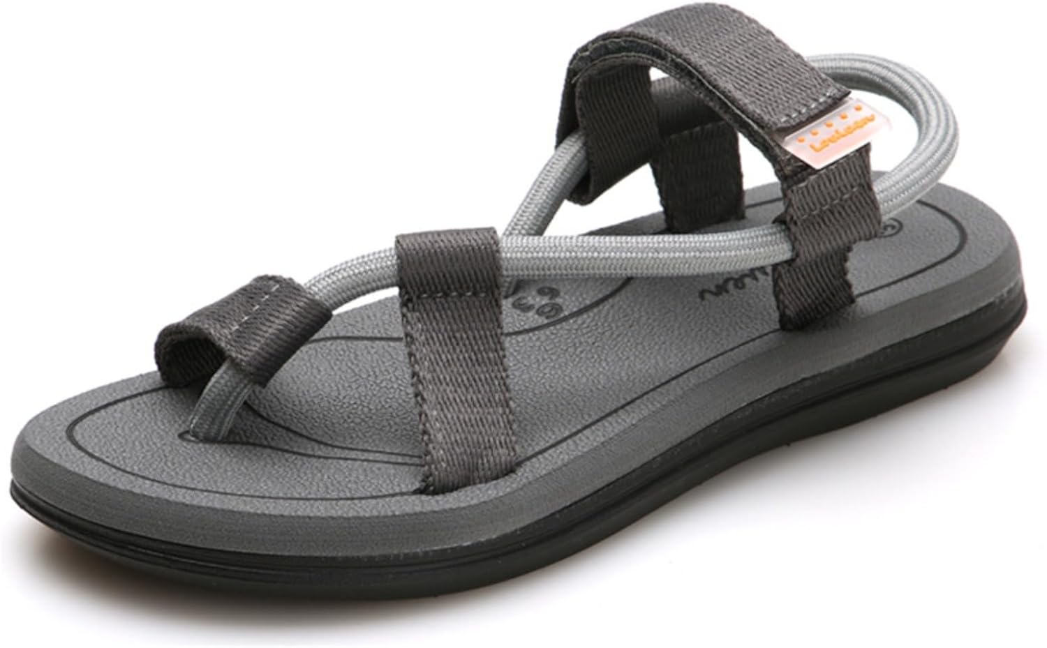 

Мужские летние шлепанцы с противоскользящей толстой подошвой, дышащие пляжные сандалии из ЭВА для улицы и повседневной носки - парный дизайн Azttoztto, темно-серый