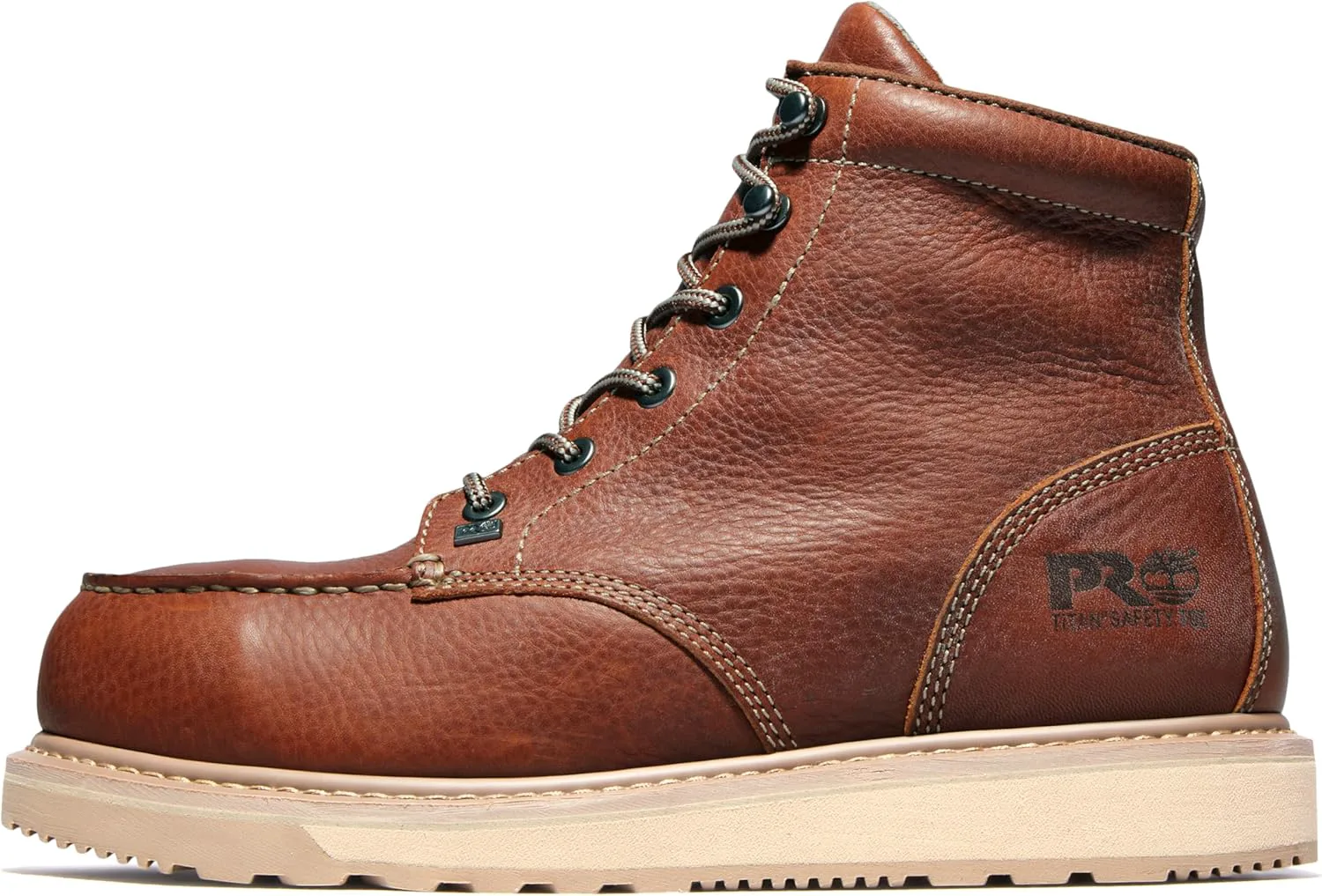 Мужские рабочие ботинки Timberland PRO Barstow Wedge с алюминиевым защитным носком, коричневый — фото 2