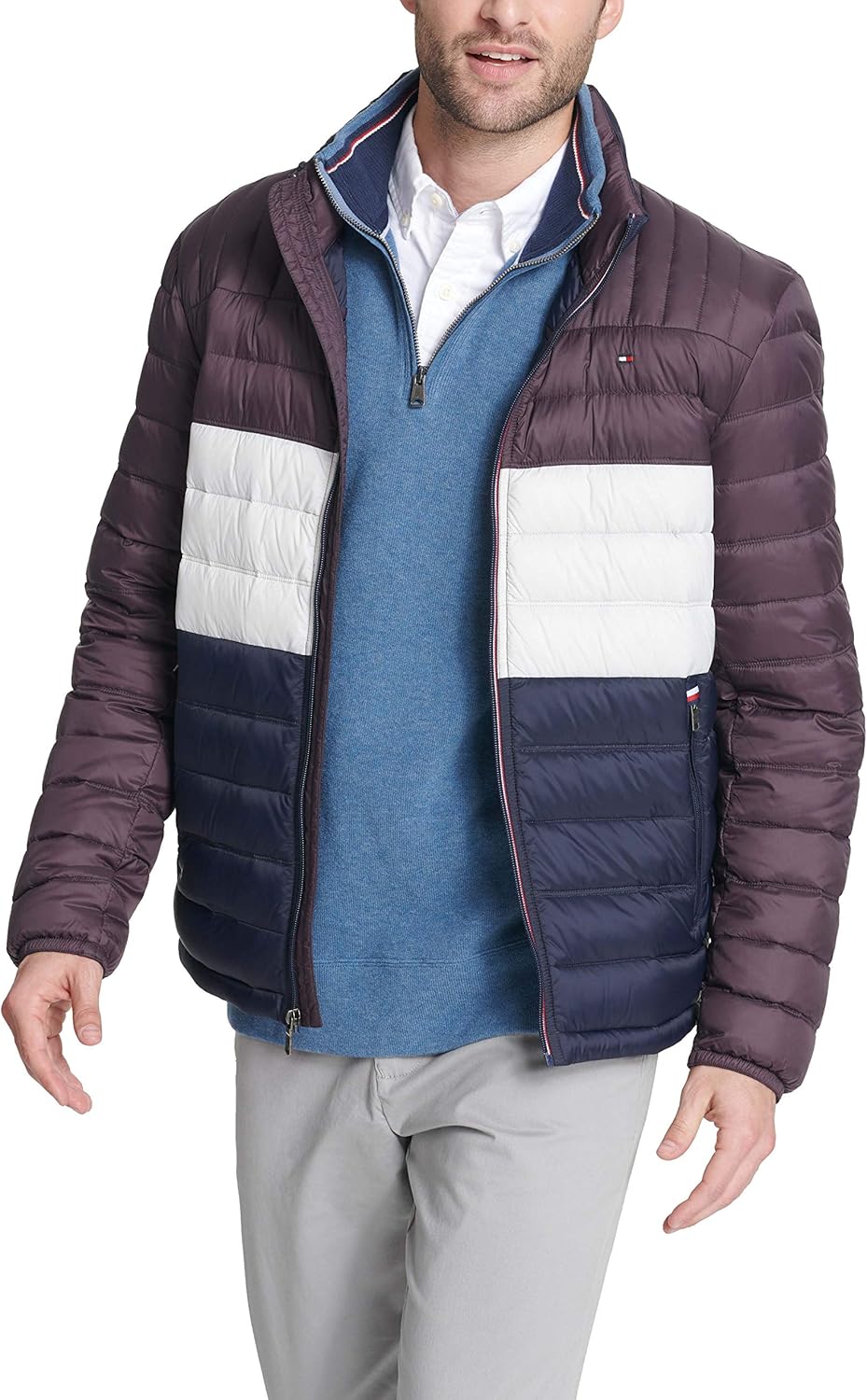 Мужская утепленная пуховая куртка Tommy Hilfiger с возможностью упаковки, Port Combo — фото 4