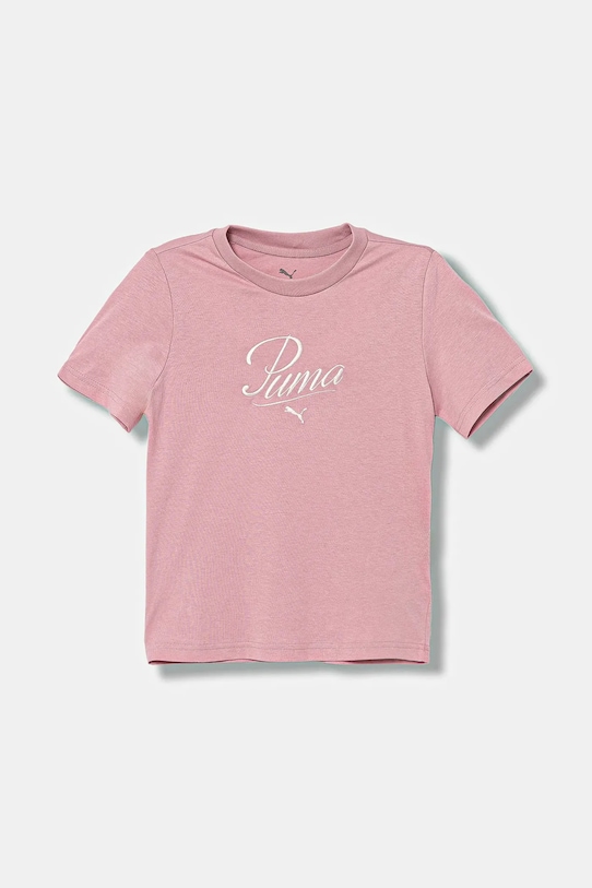 

Детская хлопковая футболка ESS SCRIPT Tee G Puma, розовый