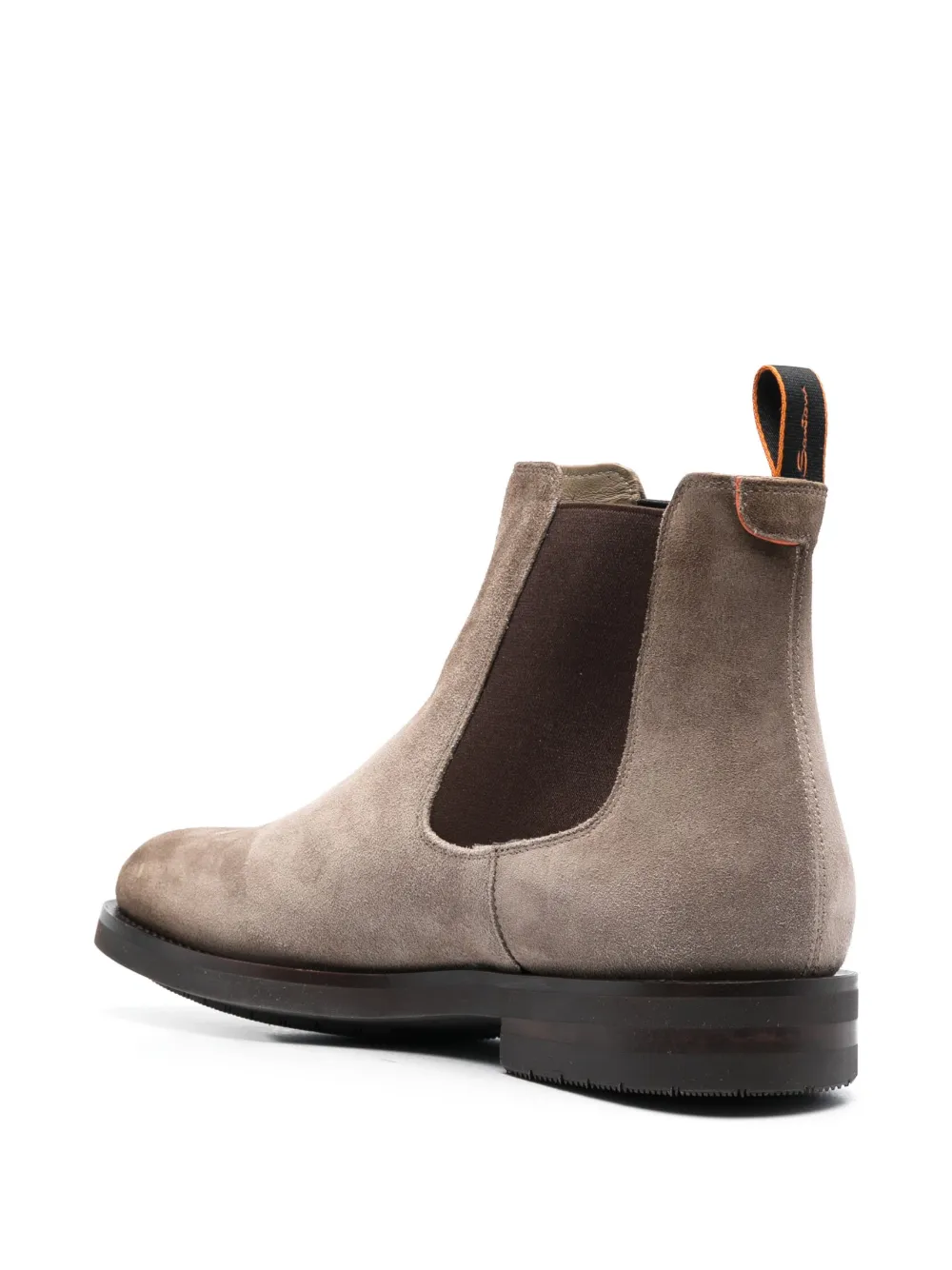 Ботинки с закругленным носком Santoni, коричневый — фото 3