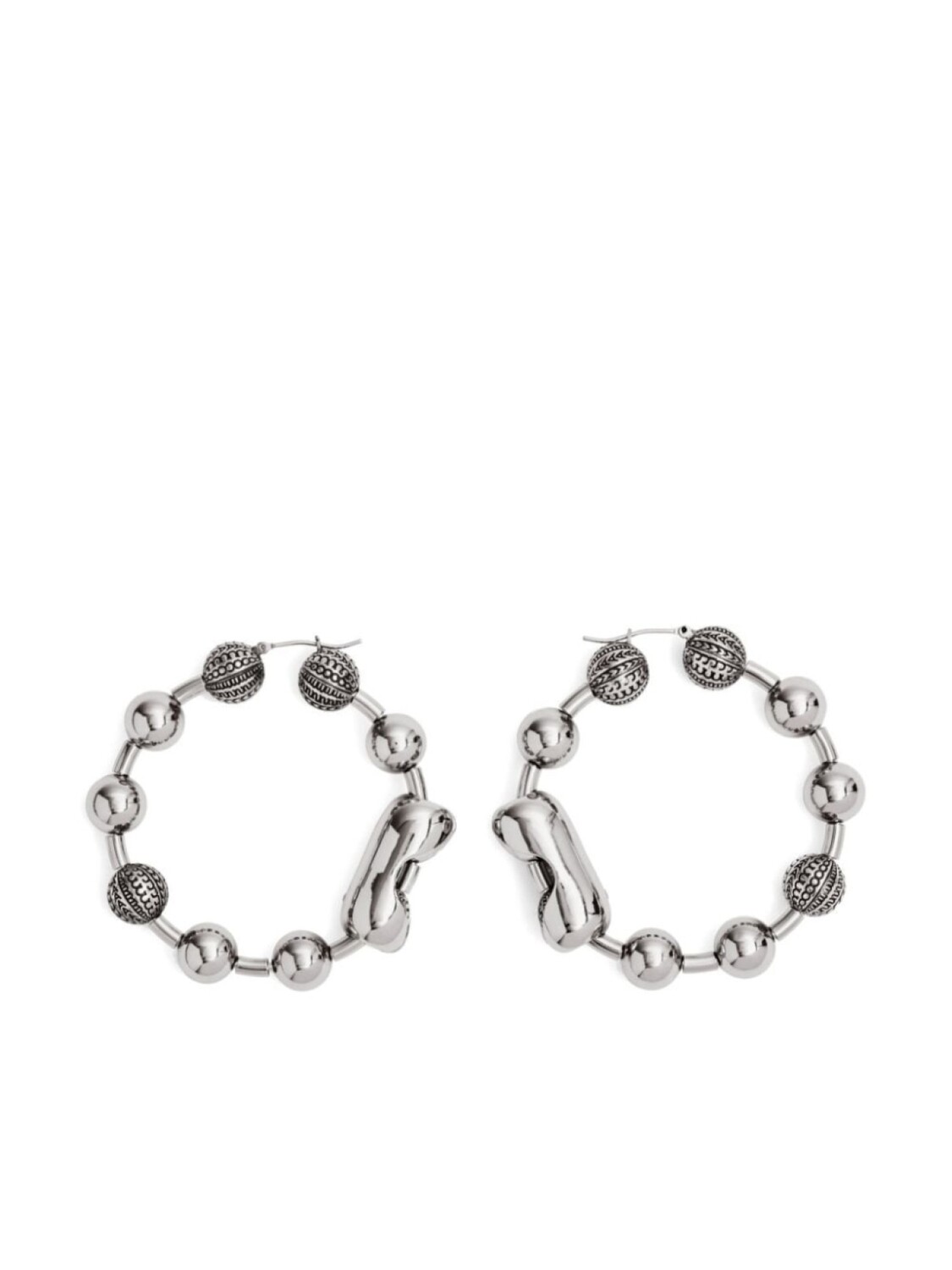 

Серьги-кольца Marc Jacobs, серебряный
