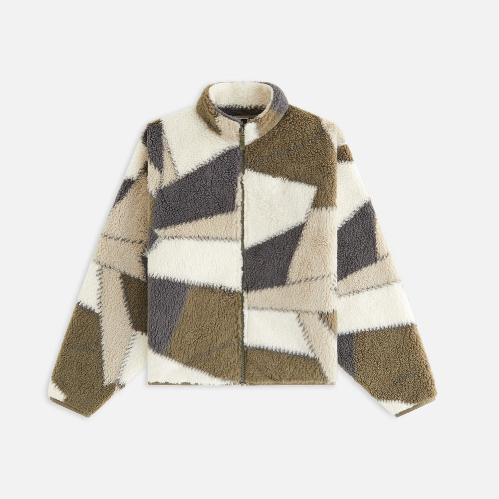 

Куртка Kith Women Waverly II Patchwork Fleece Jacket, цвет Plaster