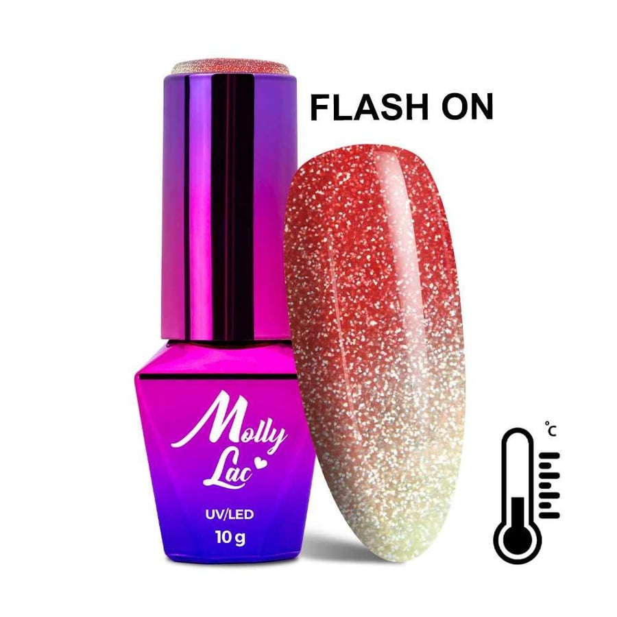 

MollyLac Thermo Flashing Lights Strangelove Hybrid Nail Polish 10 г № 691