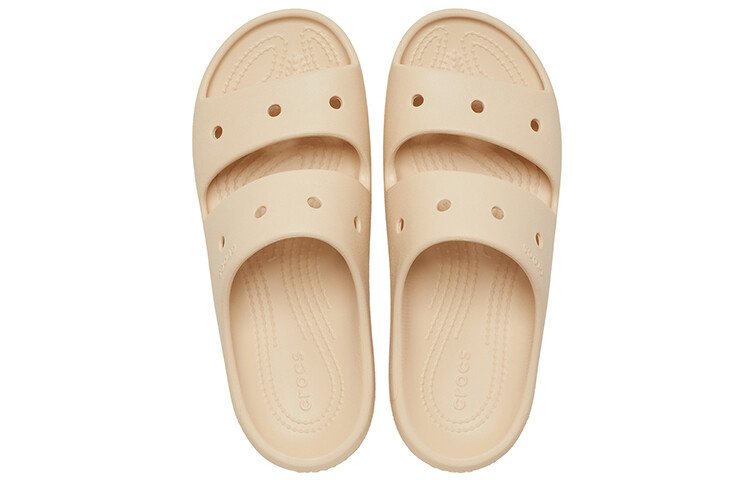 Пляжные сандалии унисекс теплые хаки Crocs — фото 4