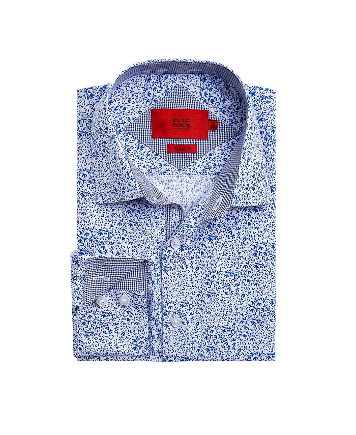 

Белая рубашка с цветочным принтом для мальчиков Big Boys, Slim Fit Elie Balleh, белый