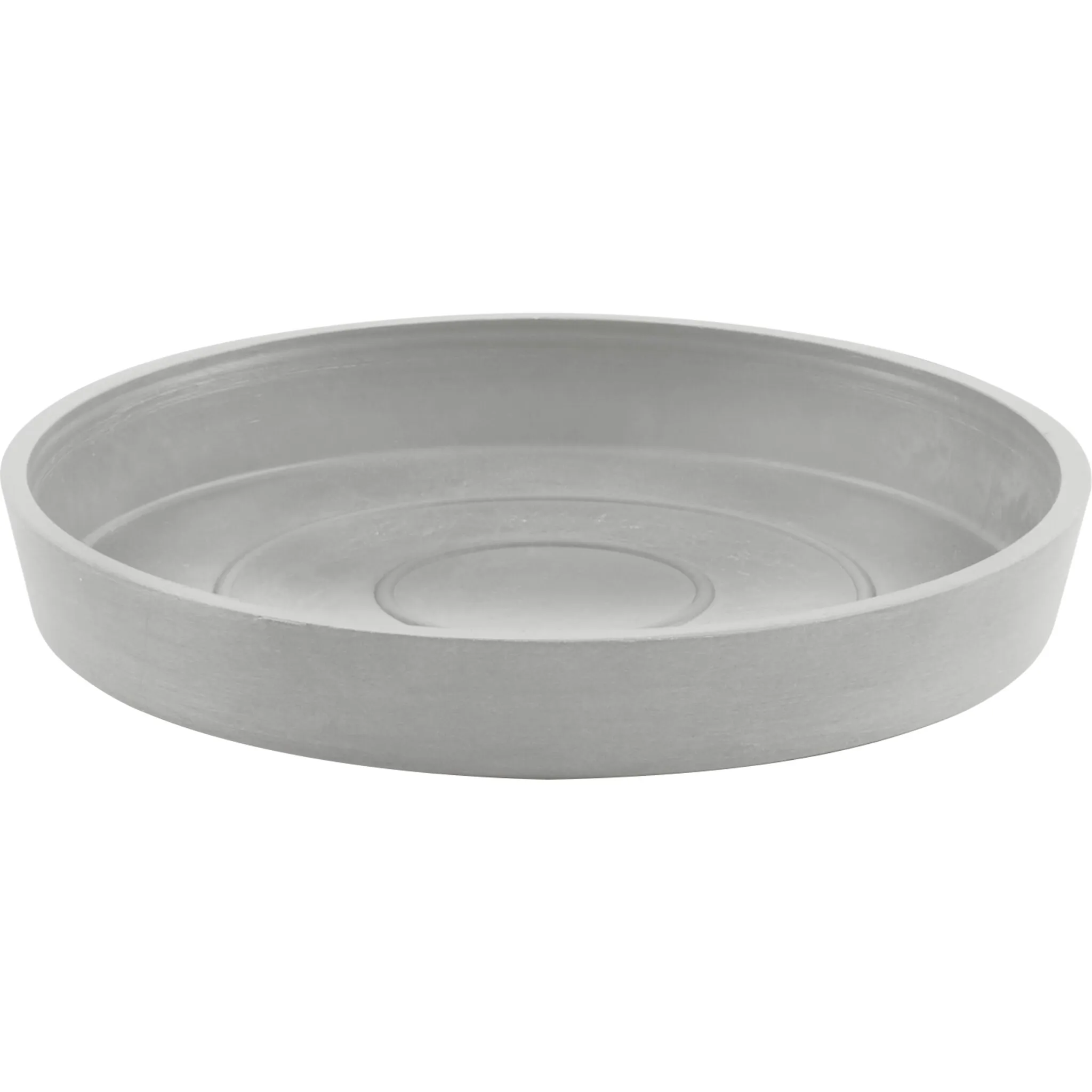 

ECOPOTS Подставка для цветочного горшка «ROUND SAUCER White Grey», ШxГxВ: 15x15x2,5 см, белый/серый