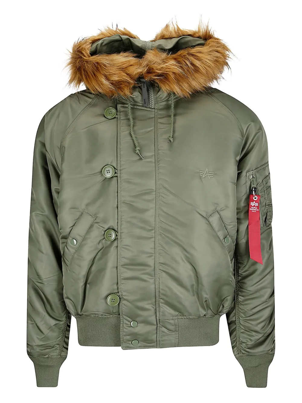 

Куртка N-2B в стиле ретро Alpha Industries, зеленый