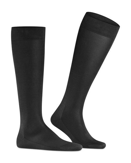 

Носки до колена из смеси хлопка Fil D'&;eacute;cosse Falke, цвет Black