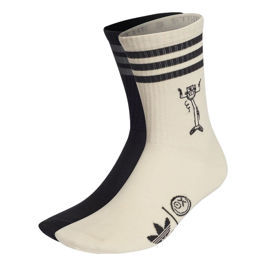 

Носки adidas Originals x Andr Saraiva Crew Socks 2 Pairs 'Beige Black', бежевый