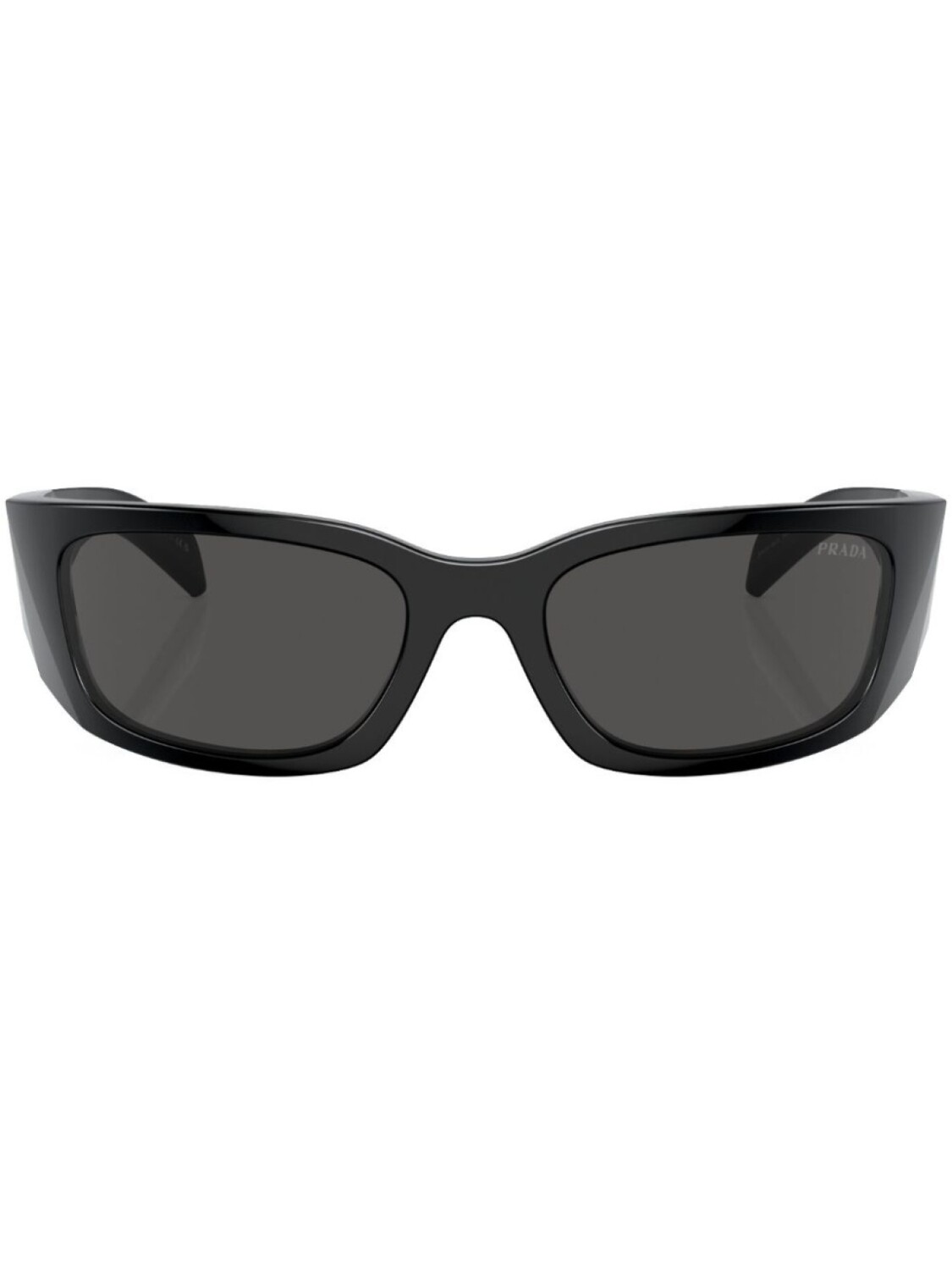 

Prada Eyewear солнцезащитные очки Prada PR A14S в прямоугольной оправе, черный