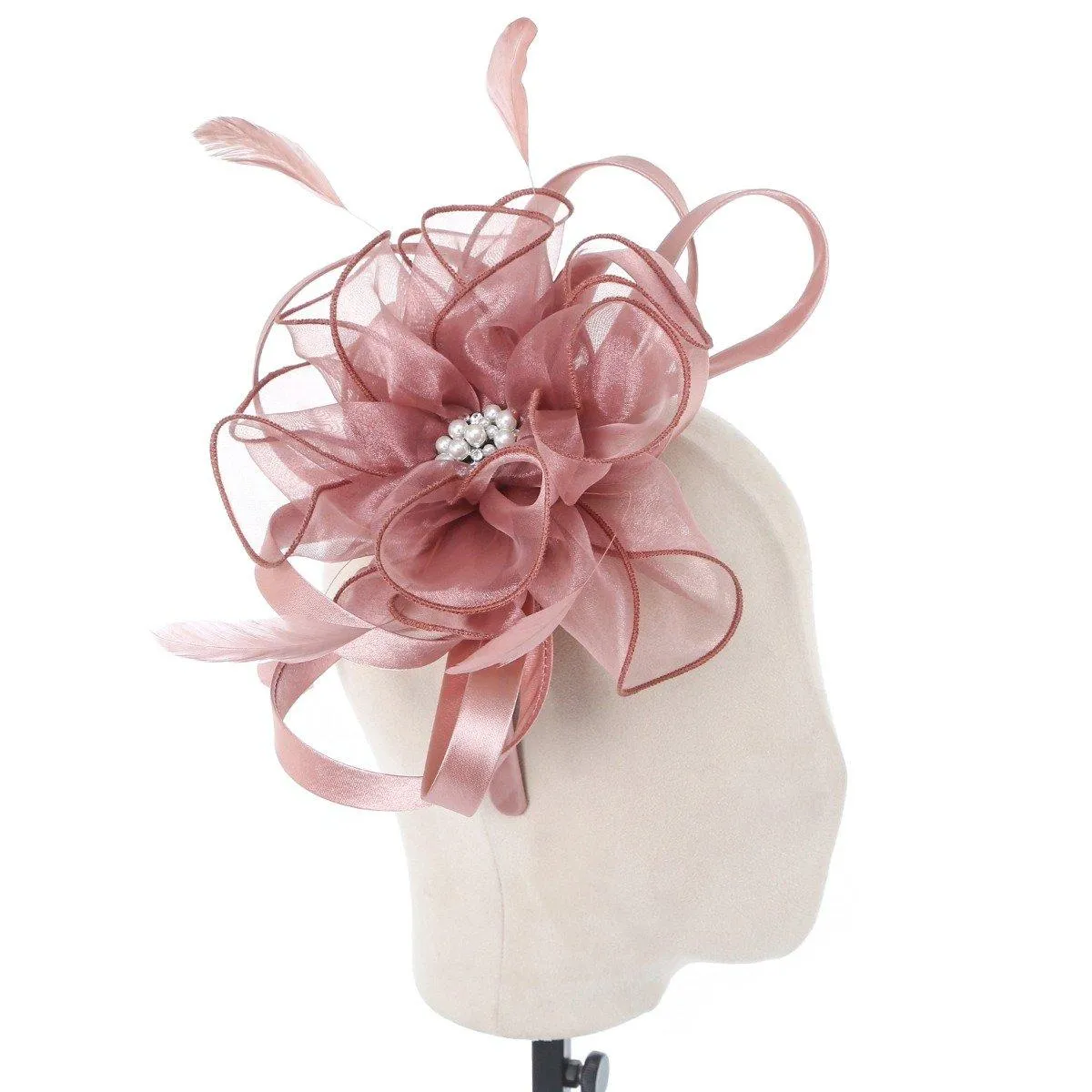 

Glamour Fascinator с перламутровым цветением PEACH ACCESSORIES, розовый