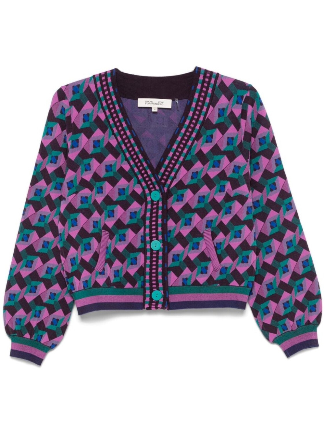

DVF Diane von Furstenberg кардиган Bryant, фиолетовый