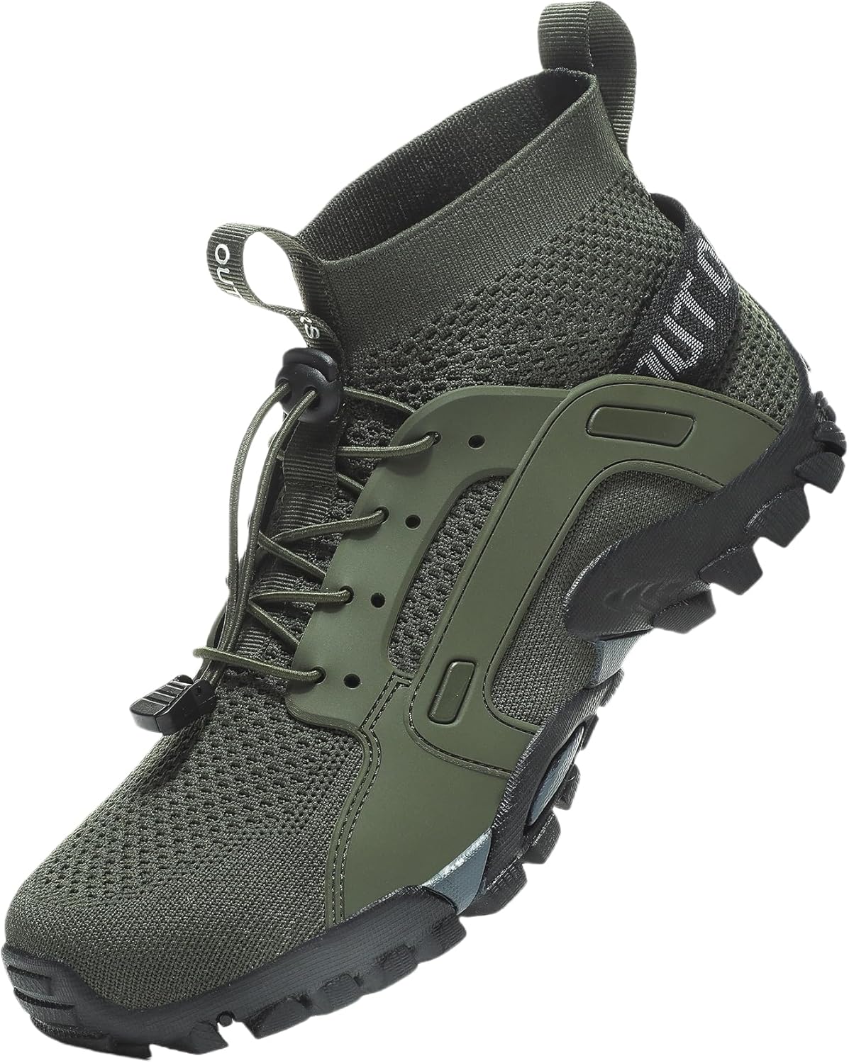 

Дышащие противоскользящие походные кроссовки для мужчин - легкие шнурованные кроссовки, идеально подходящие для путешествий и кемпинга на открытом воздухе Hoalox, зеленый