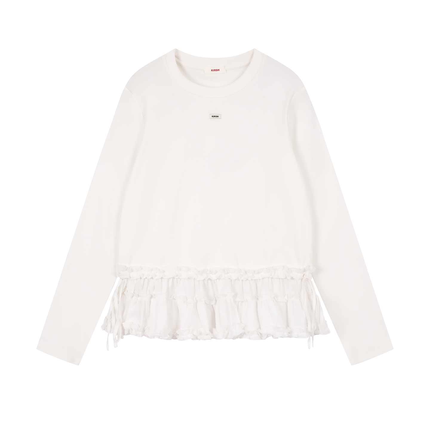 

Kirsh SS26 Футболка женская Ecru Crew Neck, Бежевый, Kirsh SS26 Футболка женская Ecru Crew Neck