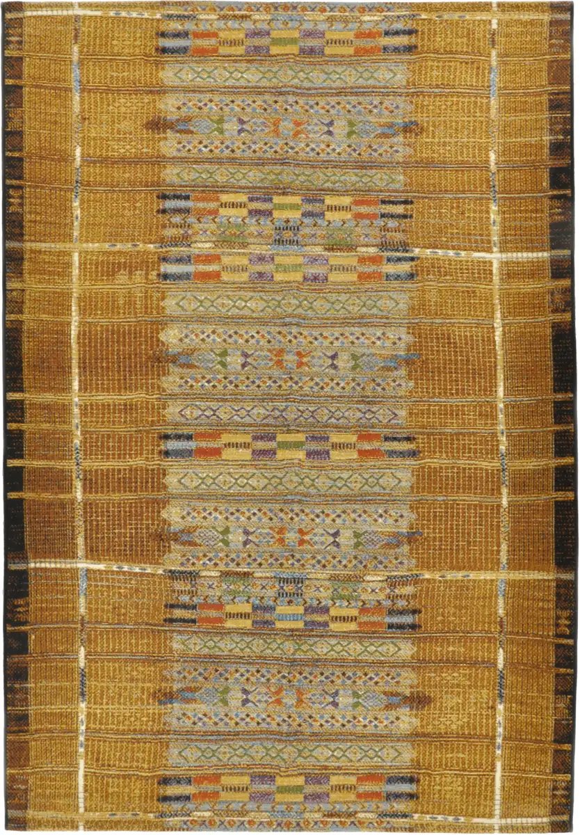 

Ковер Gino Falcone "Outdoor-Africa 38", прямоугольный, плоского плетения, в этническом стиле, подходит для использования внутри и снаружи помещений 200х285 см, цвет goldfarben