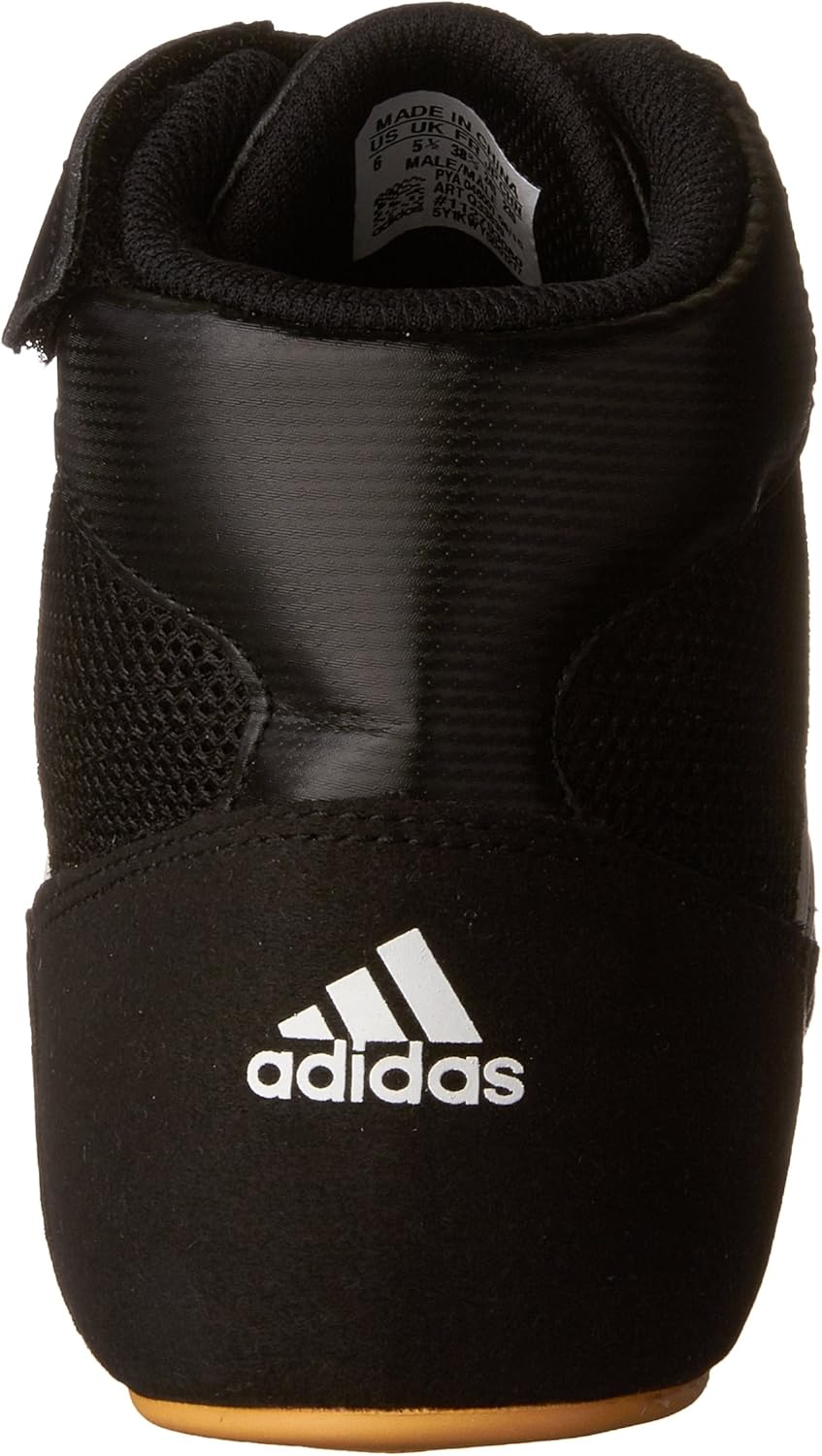 Мужские борцовские кроссовки Adidas HVC 2 для подростков, белый/черный — фото 3
