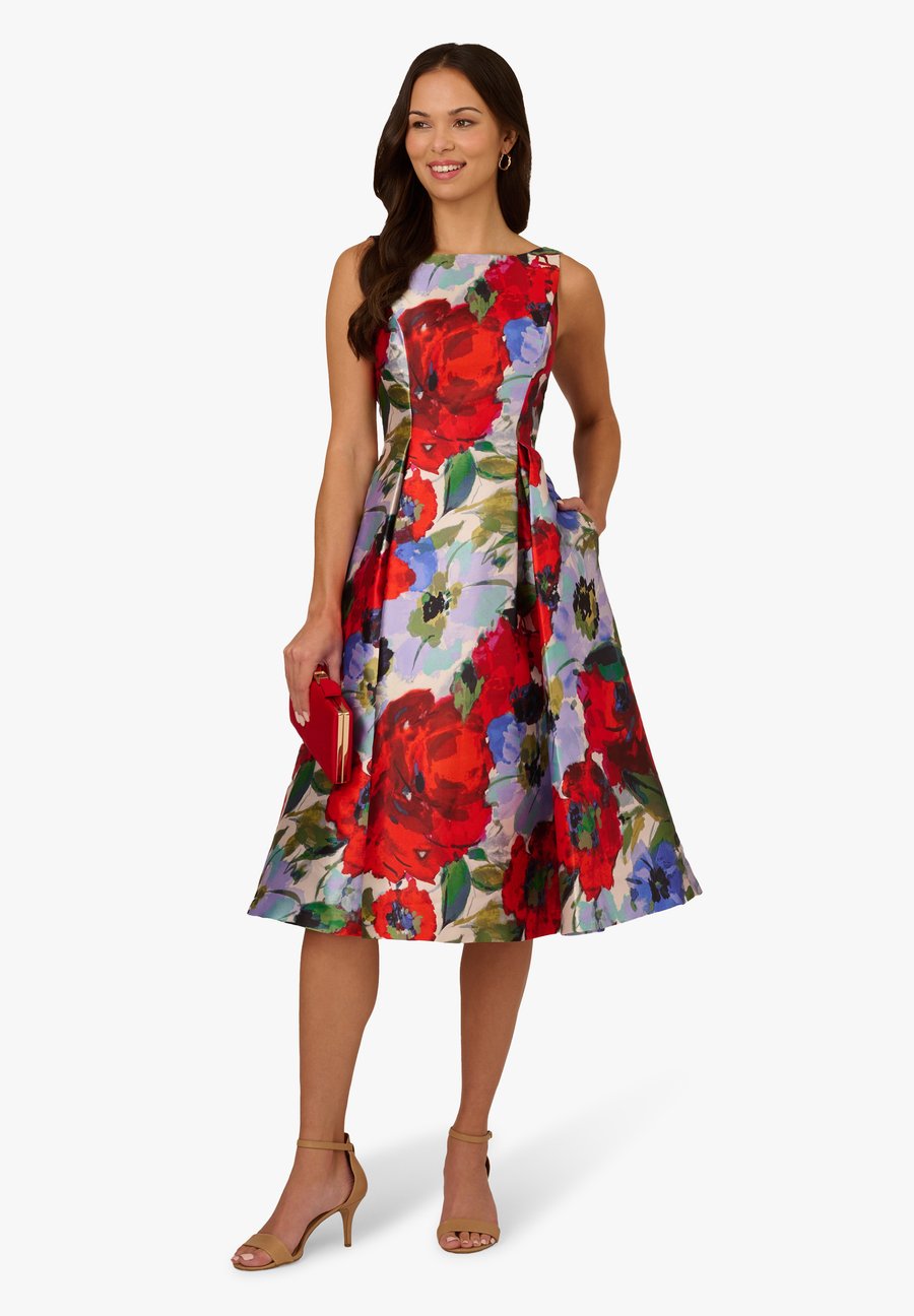 

Платье Adrianna Papell FLORAL MIKADO, Ivory Red Multi/Multi-Coloured