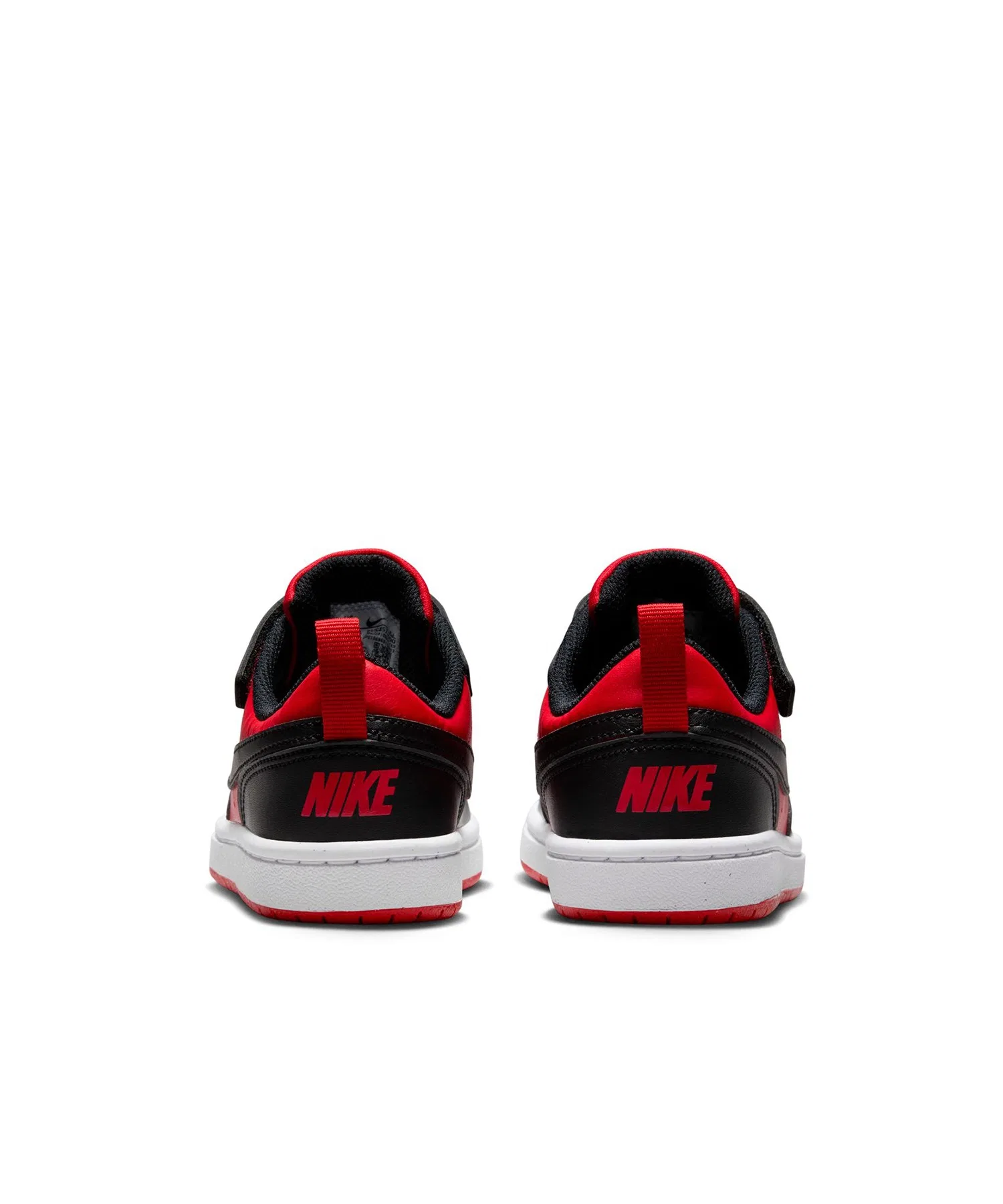Детские кроссовки NIKE Court Borough Low Recraft Velcro красные — фото 4